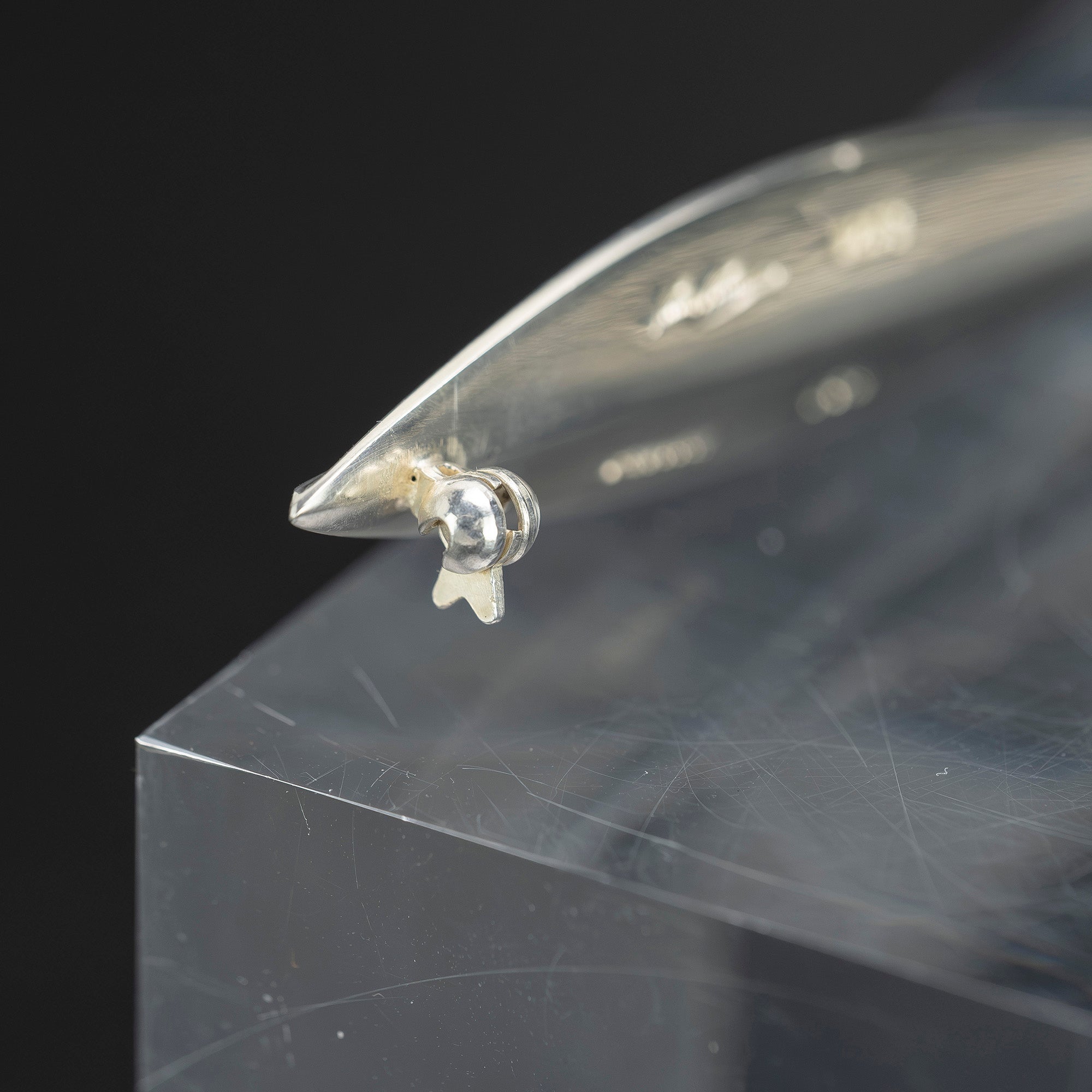 ハンス・ハンセン Hans Hansen No.134 リーフブローチ シルバー925 デンマーク製 北欧ヴィンテージ アートジュエリー