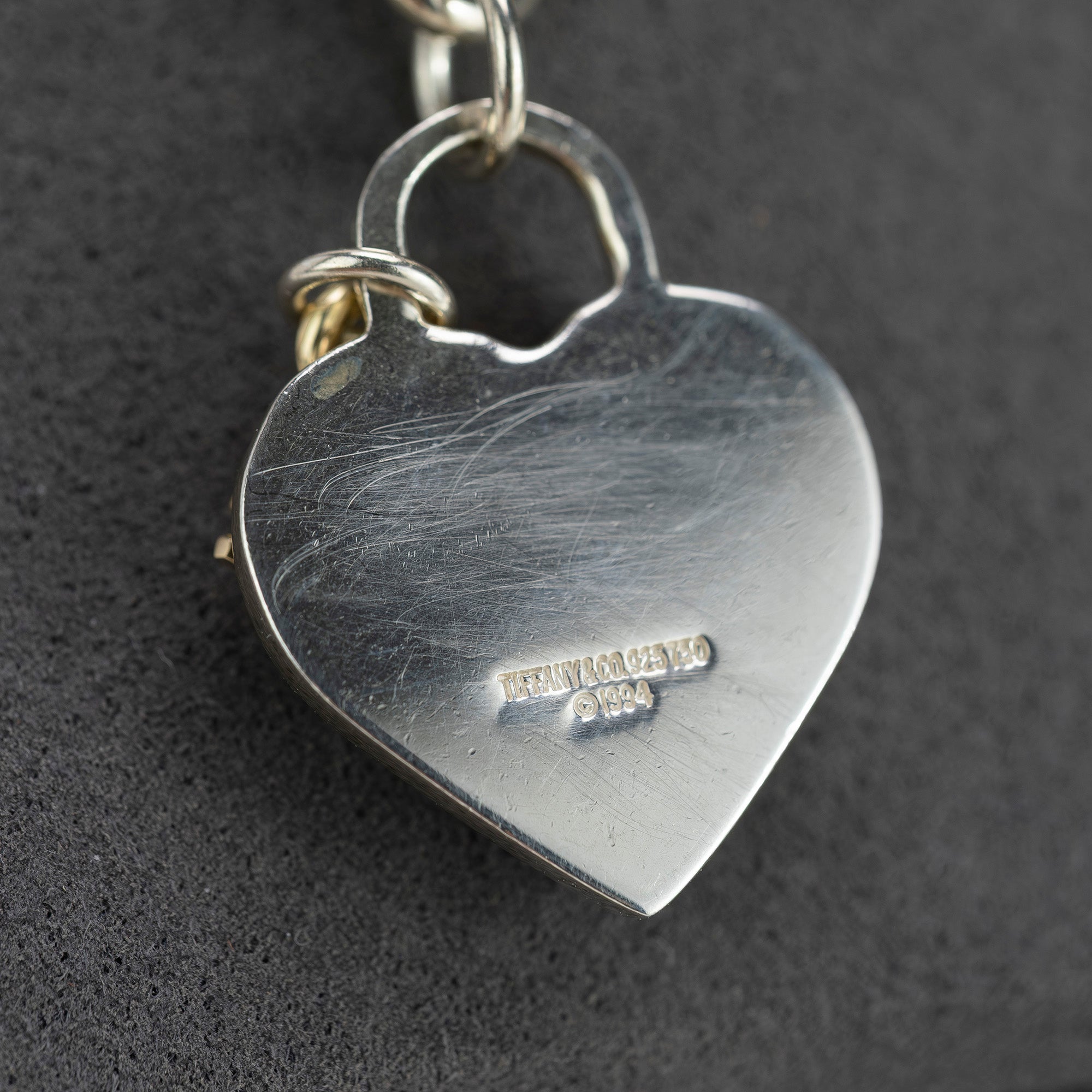 ティファニー TIFFANY&Co. ハートロック ネックレス 925/750 コンビ シルバー×ゴールド 約61g レディース アクセサリー 保存袋付