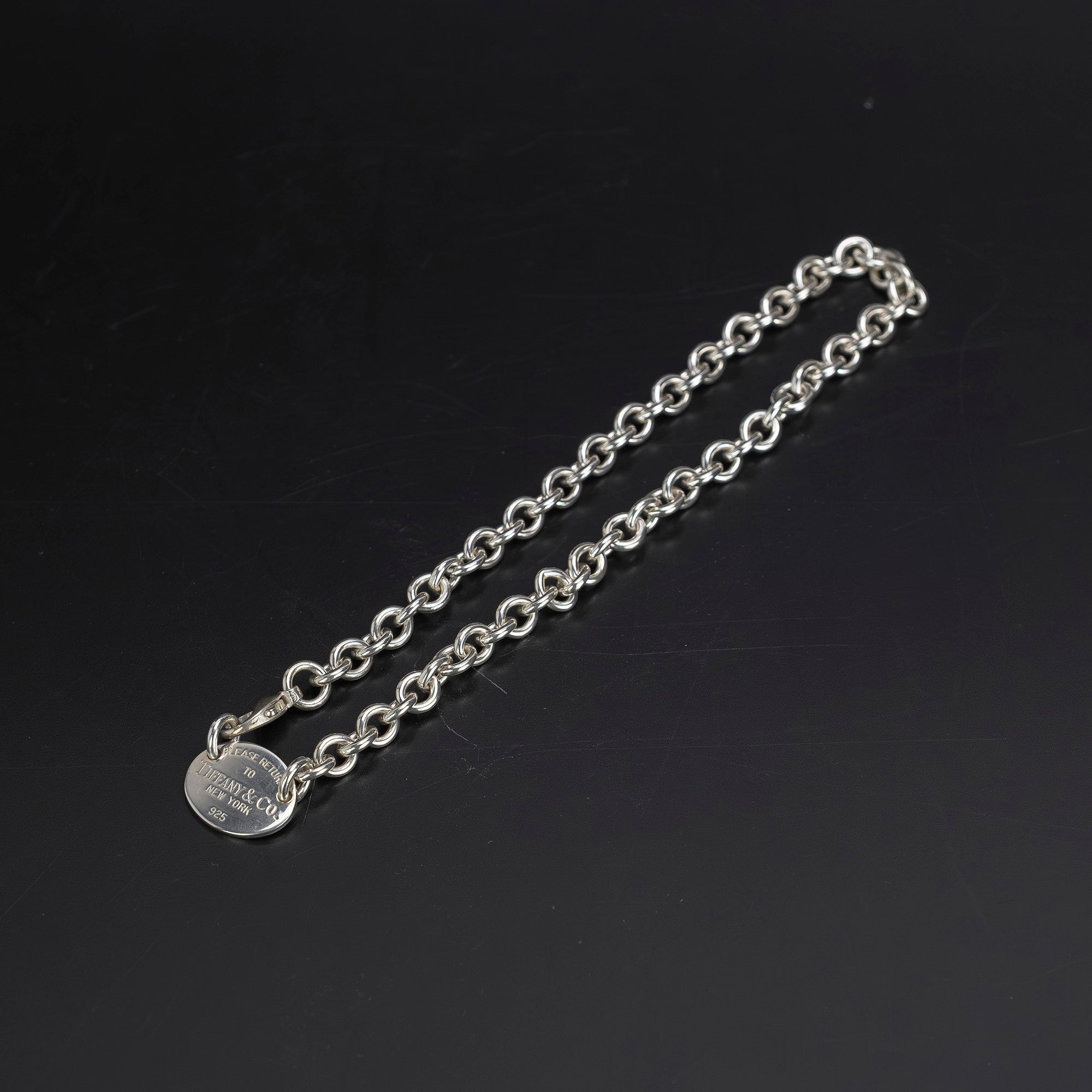 ティファニー TIFFANY&Co. リターントゥ オーバル ネックレス シルバー 約52.2g 箱・保存袋付