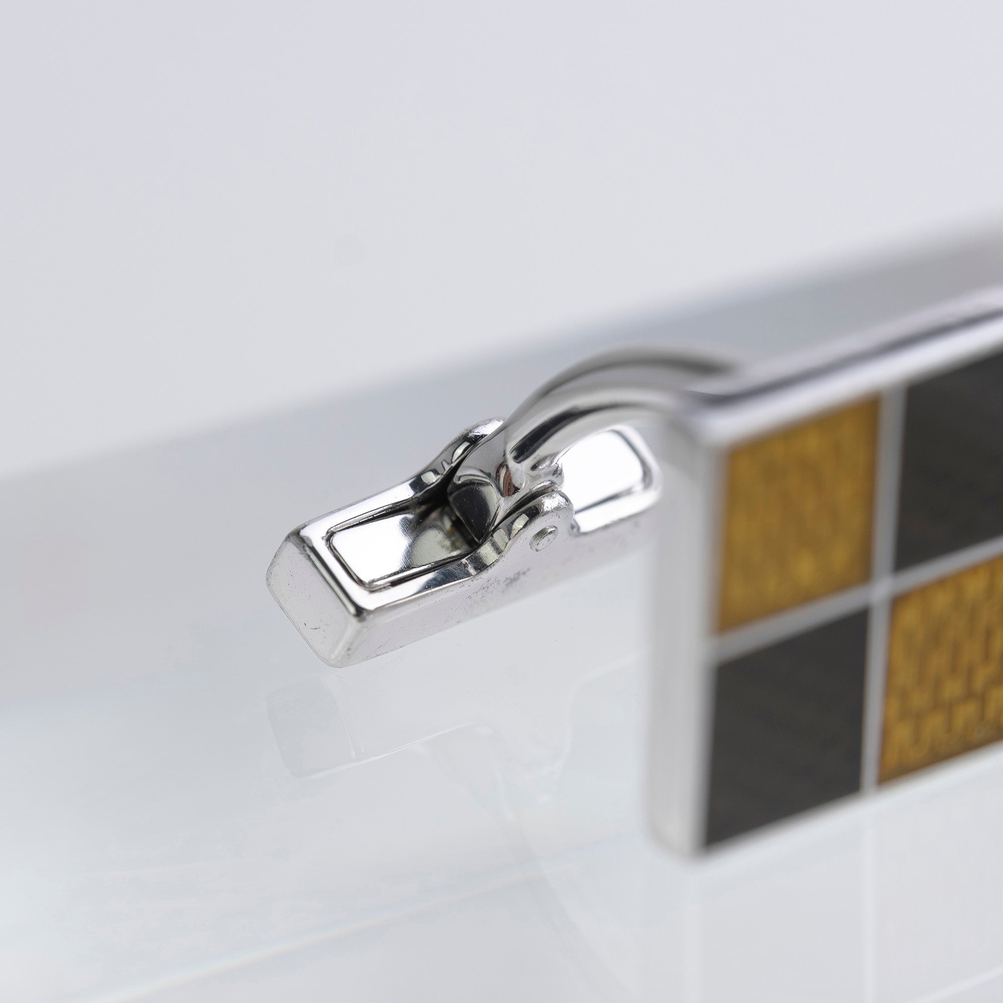 ルイ・ヴィトン  LOUIS VUITTON ブトン ドゥ マンシェット ダミエ4 カフス M64675 シルバー925