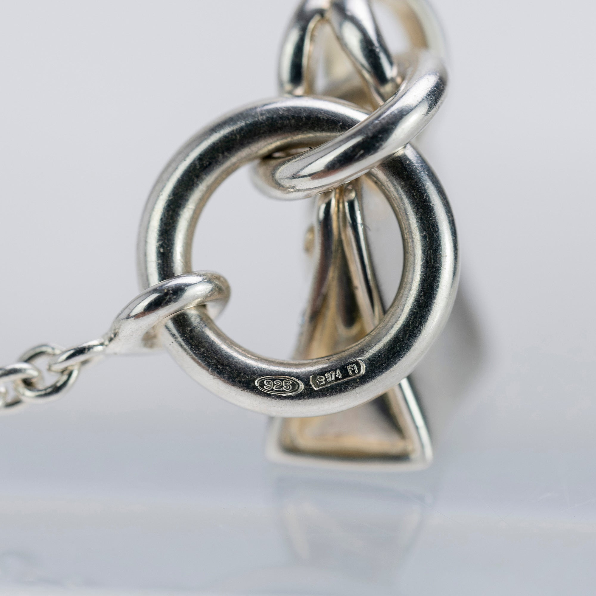 エルメス HERMES アミュレット バーキン ネックレス ダイヤ0.23ct パヴェ シルバー925【箱付】