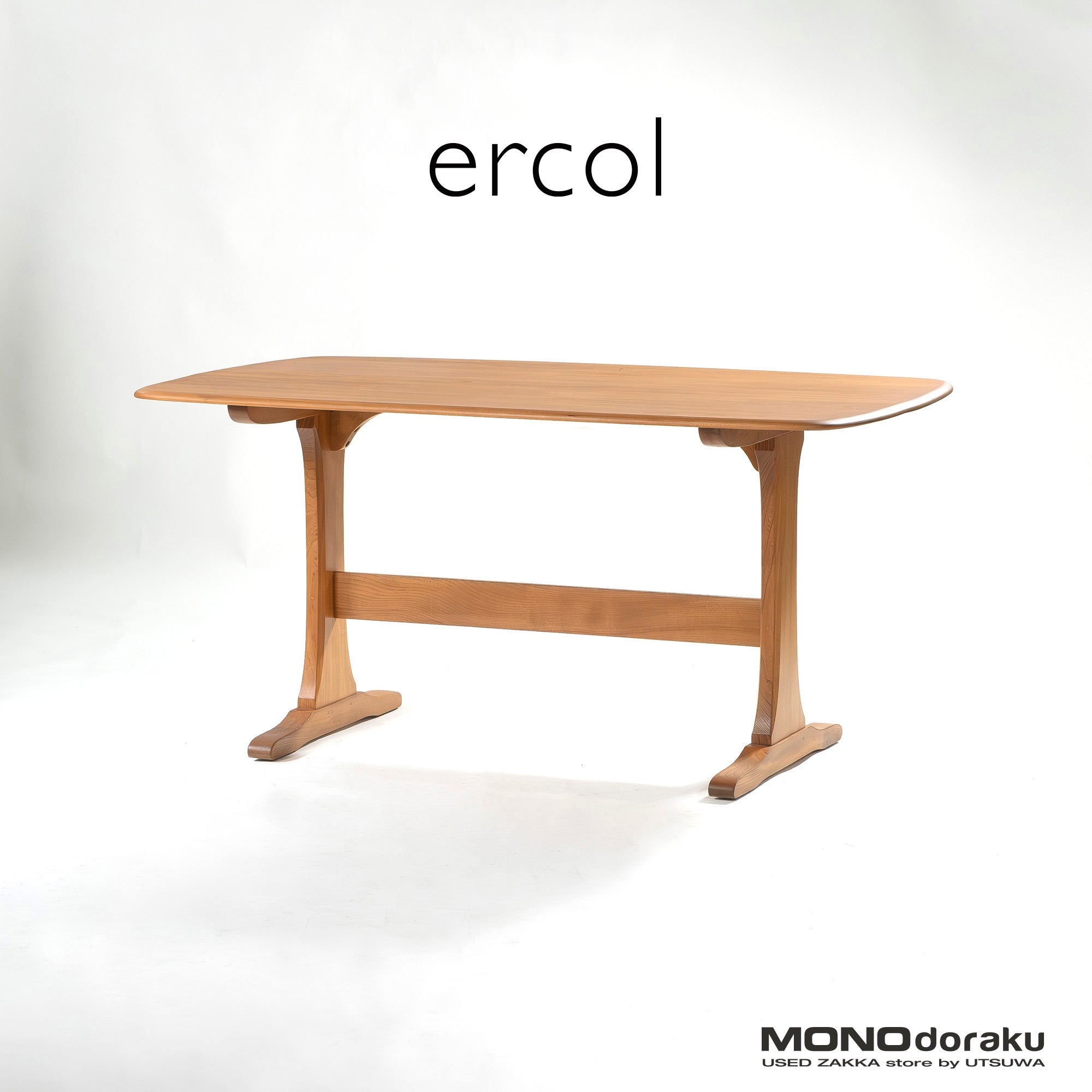 ダイニングテーブル アーコール ERCOL 1980s リフェクトリーテーブル エルム材 無垢材 英国ヴィンテージ カントリー調 アンティーク