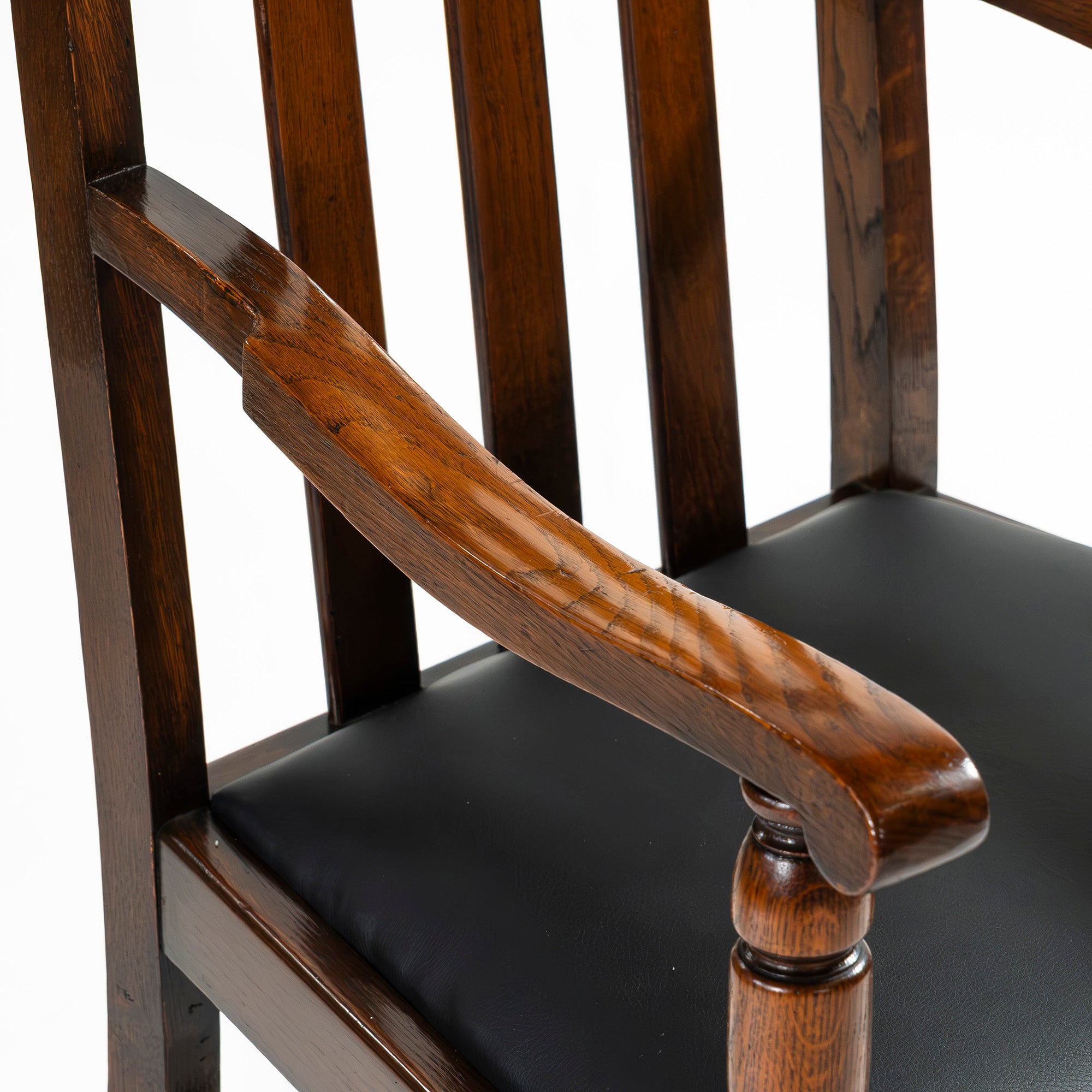 ダイニングチェア ロイズアンティークス Lloyd's Antiques アームチェア オーク材 PVCレザー アンティーク 英国クラシック ヴィンテージ