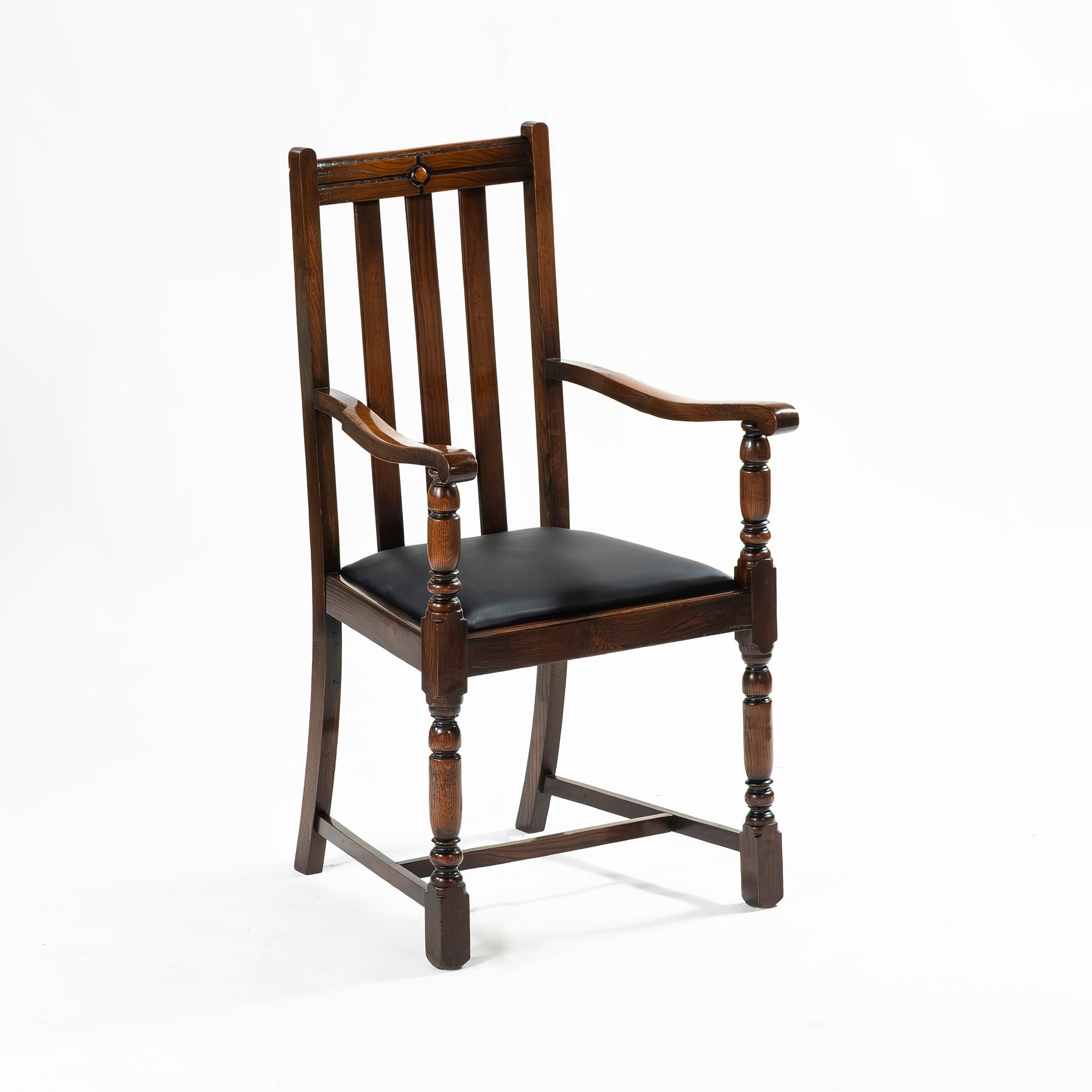 ダイニングチェア ロイズアンティークス Lloyd's Antiques アームチェア オーク材 PVCレザー アンティーク 英国クラシック ヴィンテージ