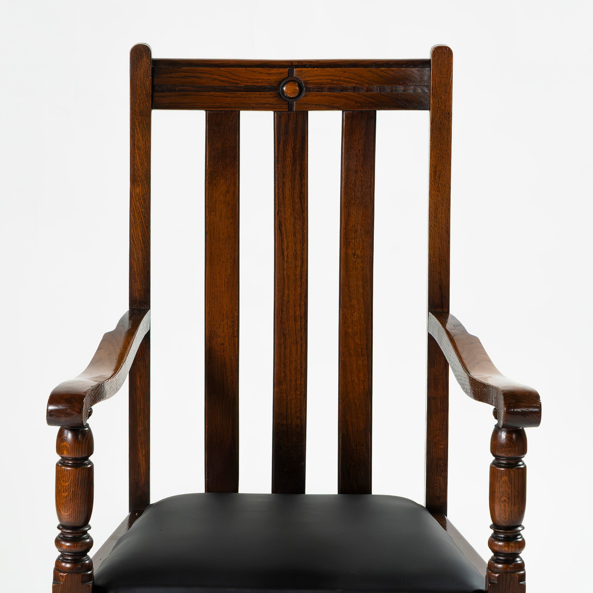 ダイニングチェア ロイズアンティークス Lloyd's Antiques アームチェア オーク材 PVCレザー アンティーク 英国クラシック ヴィンテージ