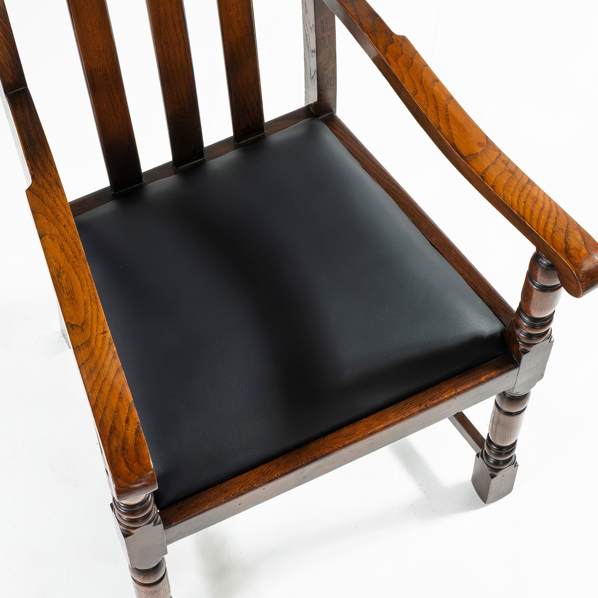 ダイニングチェア ロイズアンティークス Lloyd's Antiques アームチェア オーク材 PVCレザー アンティーク 英国クラシック ヴィンテージ