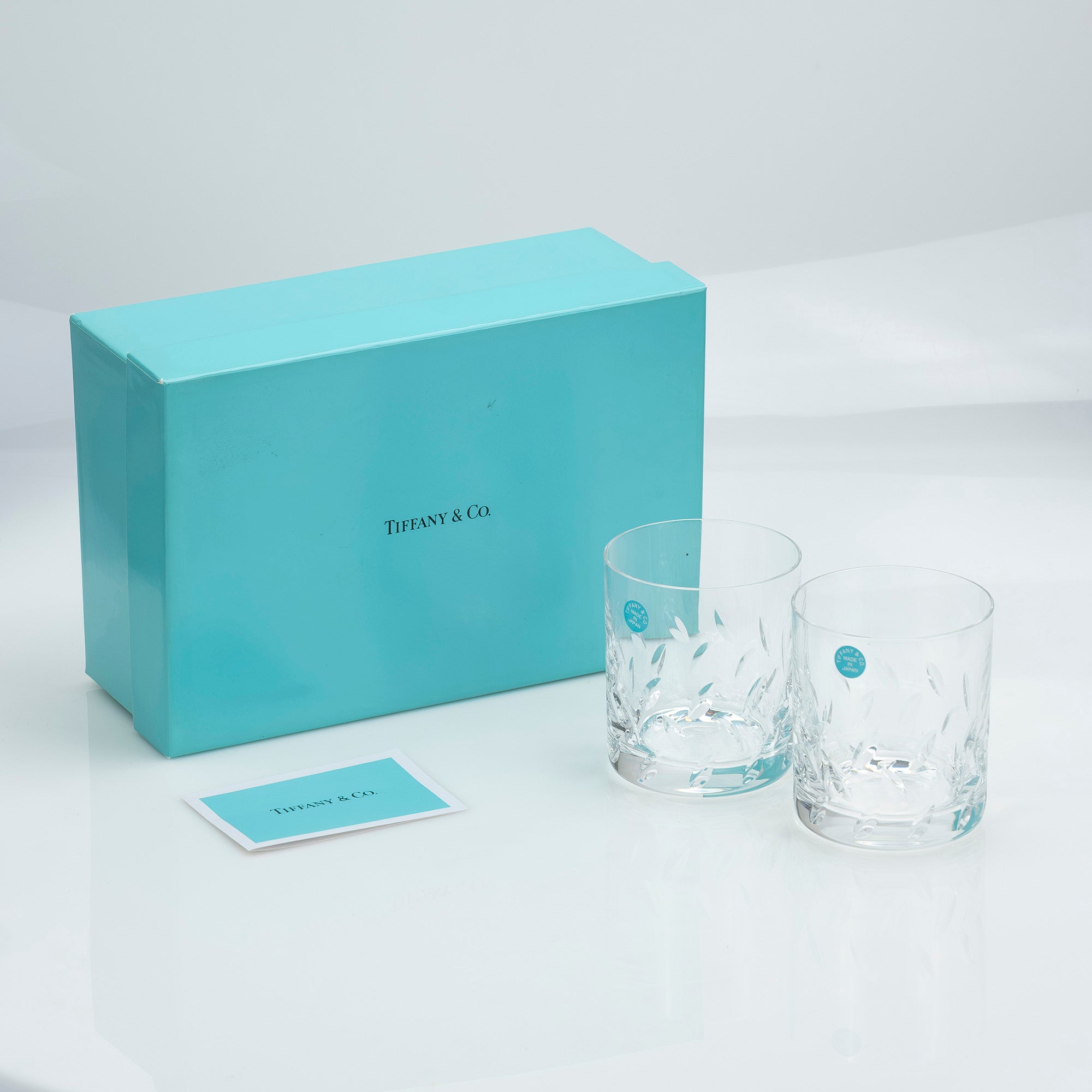 ティファニーペアグラス ティファニー Tiffany モダンバンブー マティーニグラス ペア 名入れ