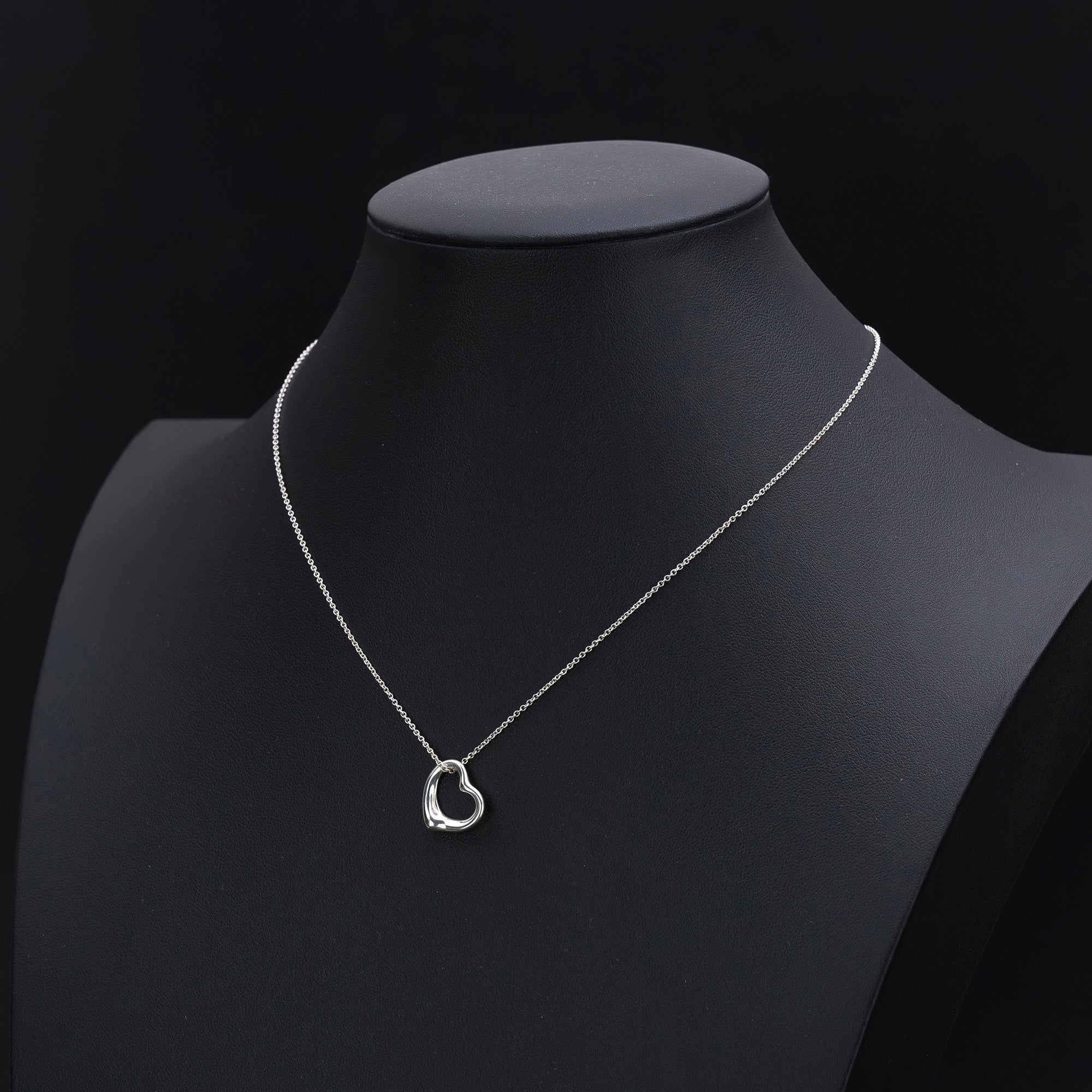 ティファニー TIFFANY＆Co. オープンハート ネックレス  エルサ・ペレッティ デザイン シルバー925  保存袋付 レディース アクセサリー