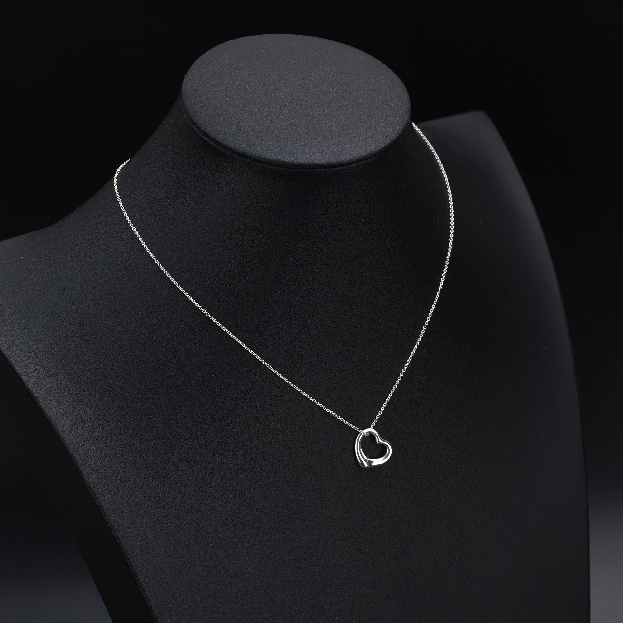 ティファニー TIFFANY＆Co. オープンハート ネックレス  エルサ・ペレッティ デザイン シルバー925  保存袋付 レディース アクセサリー