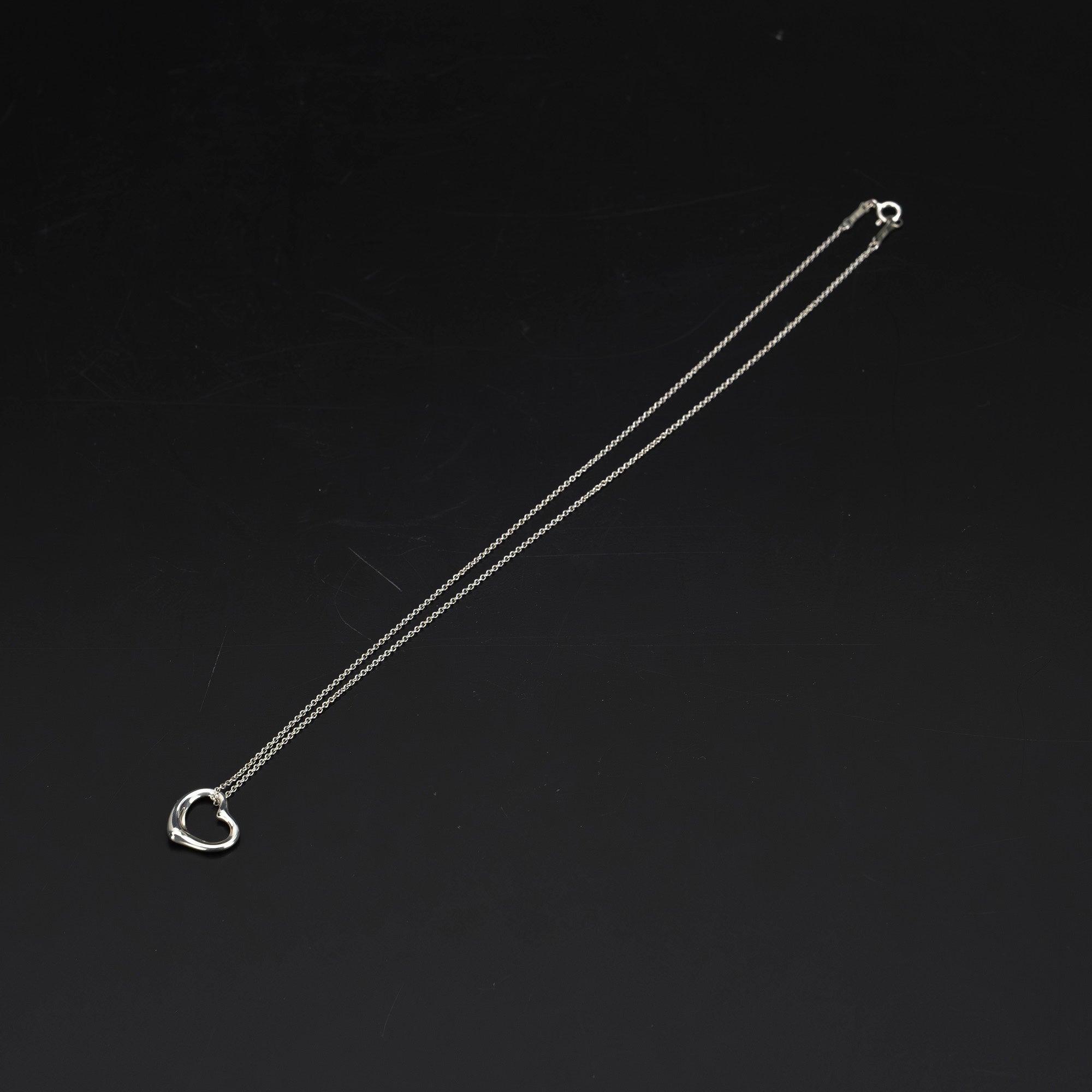 ティファニー TIFFANY＆Co. オープンハート ネックレス  エルサ・ペレッティ デザイン シルバー925  保存袋付 レディース アクセサリー