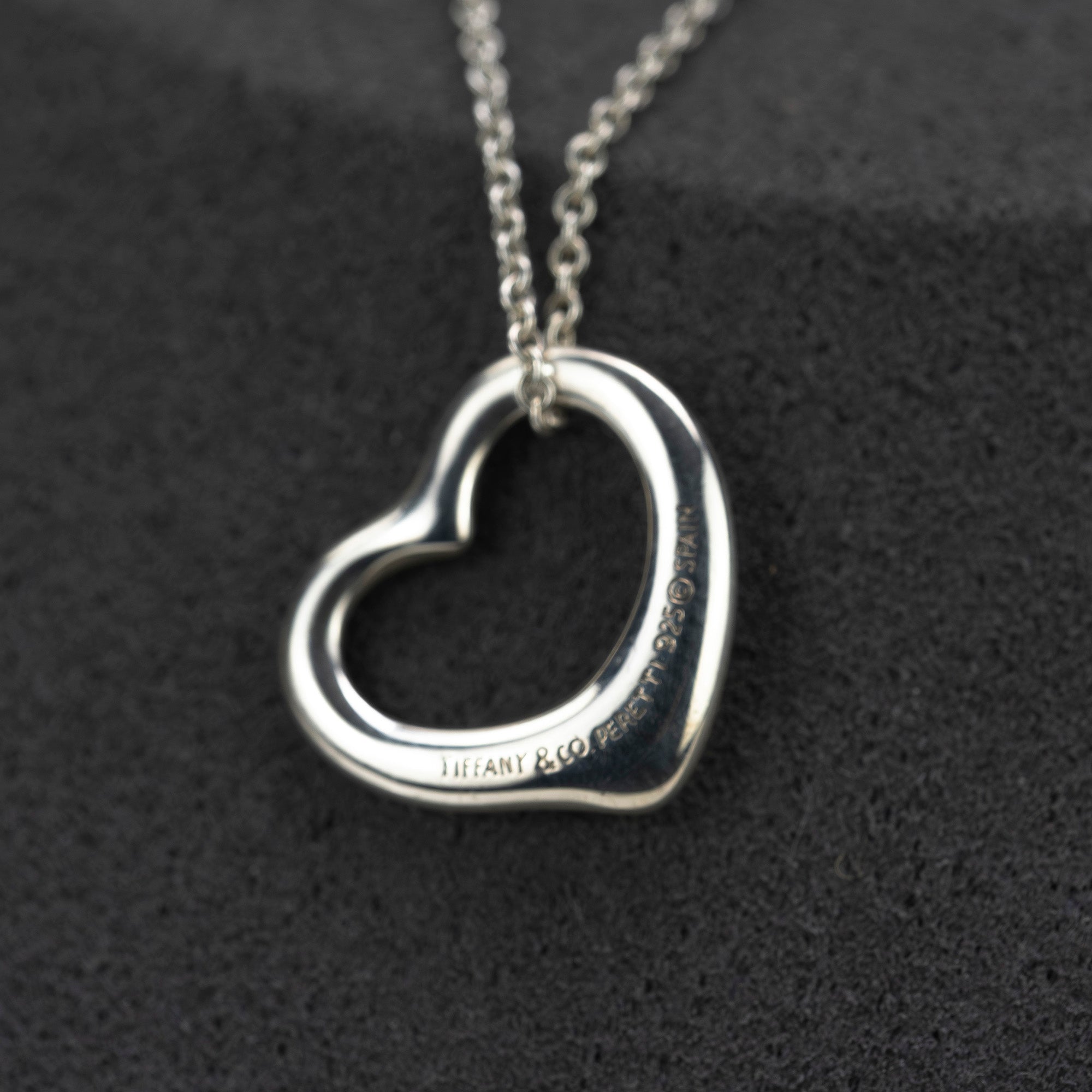 ティファニー TIFFANY＆Co. オープンハート ネックレス  エルサ・ペレッティ デザイン シルバー925  保存袋付 レディース アクセサリー