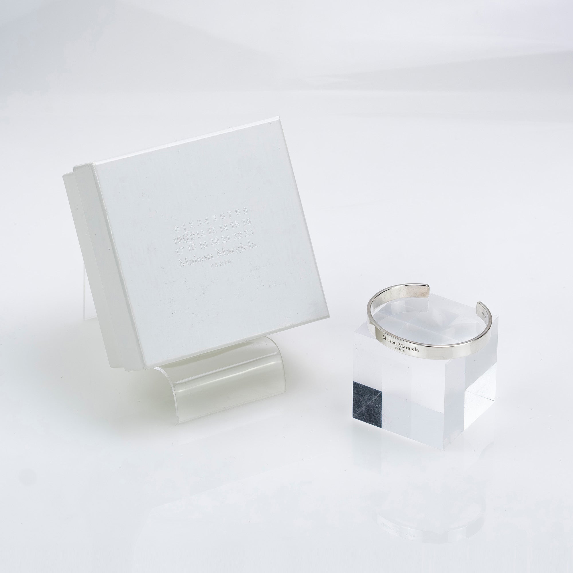 メゾンマルジェラ Maison Margiela ブレスレット シルバー925  カフバングル 約23.3g メンズ レディース アクセサリー 【箱付】