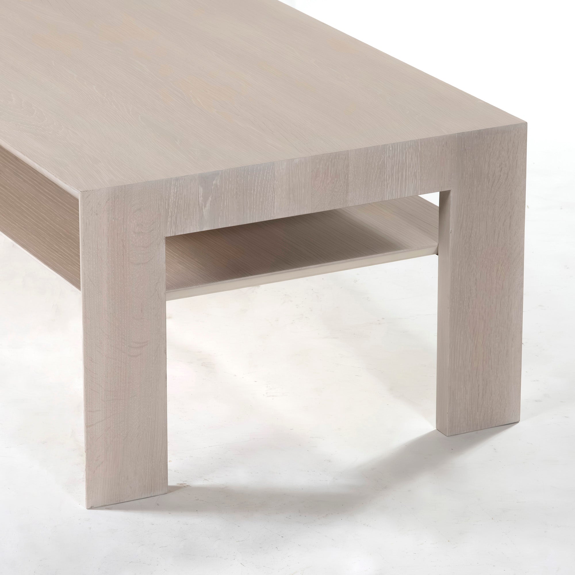 センターテーブル カリモク Karimoku TU4253 オーク材 シアーホワイト 幅120 ローテーブル 棚付き リビングテーブル ナチュラル 和モダン