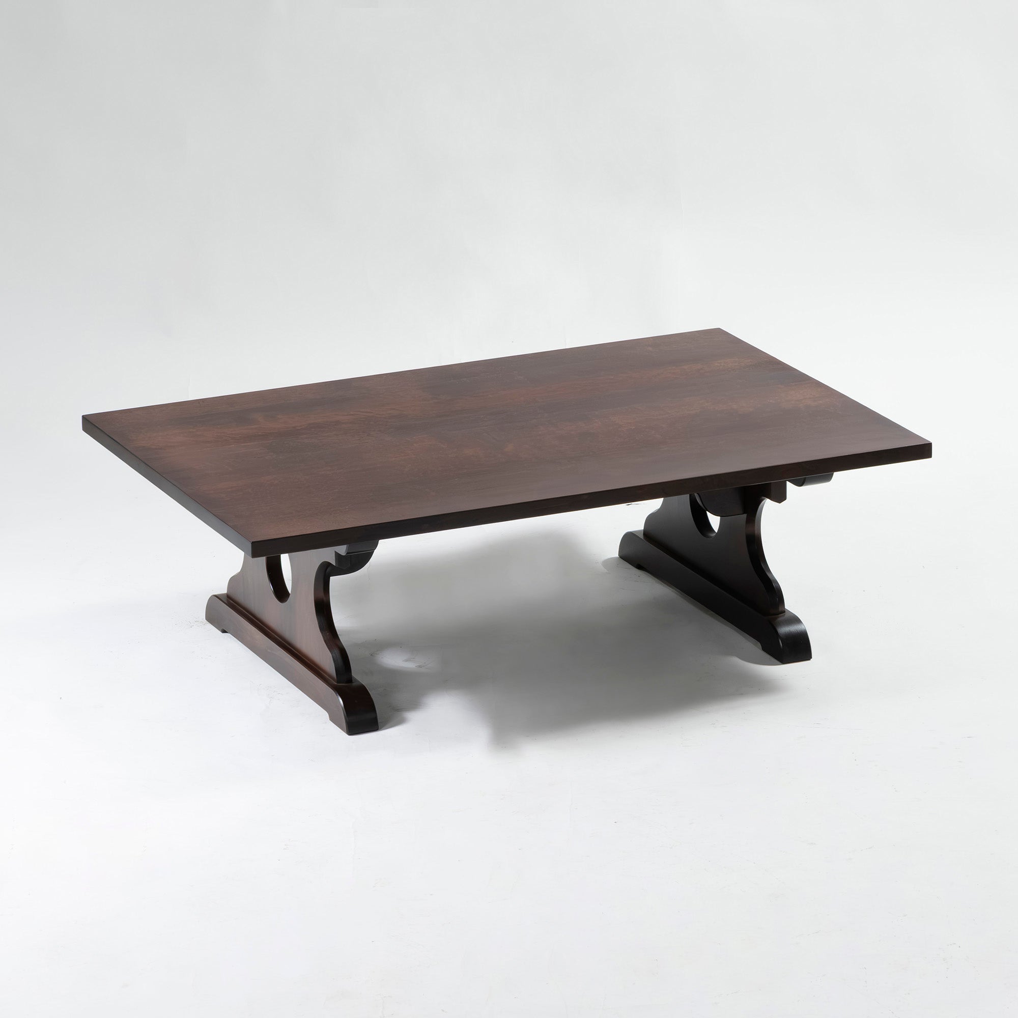 センターテーブル 北海道民芸家具 フォールディングテーブル 樺材 無垢材 折り畳み リビングテーブル 座卓 和モダン 古民家 和室