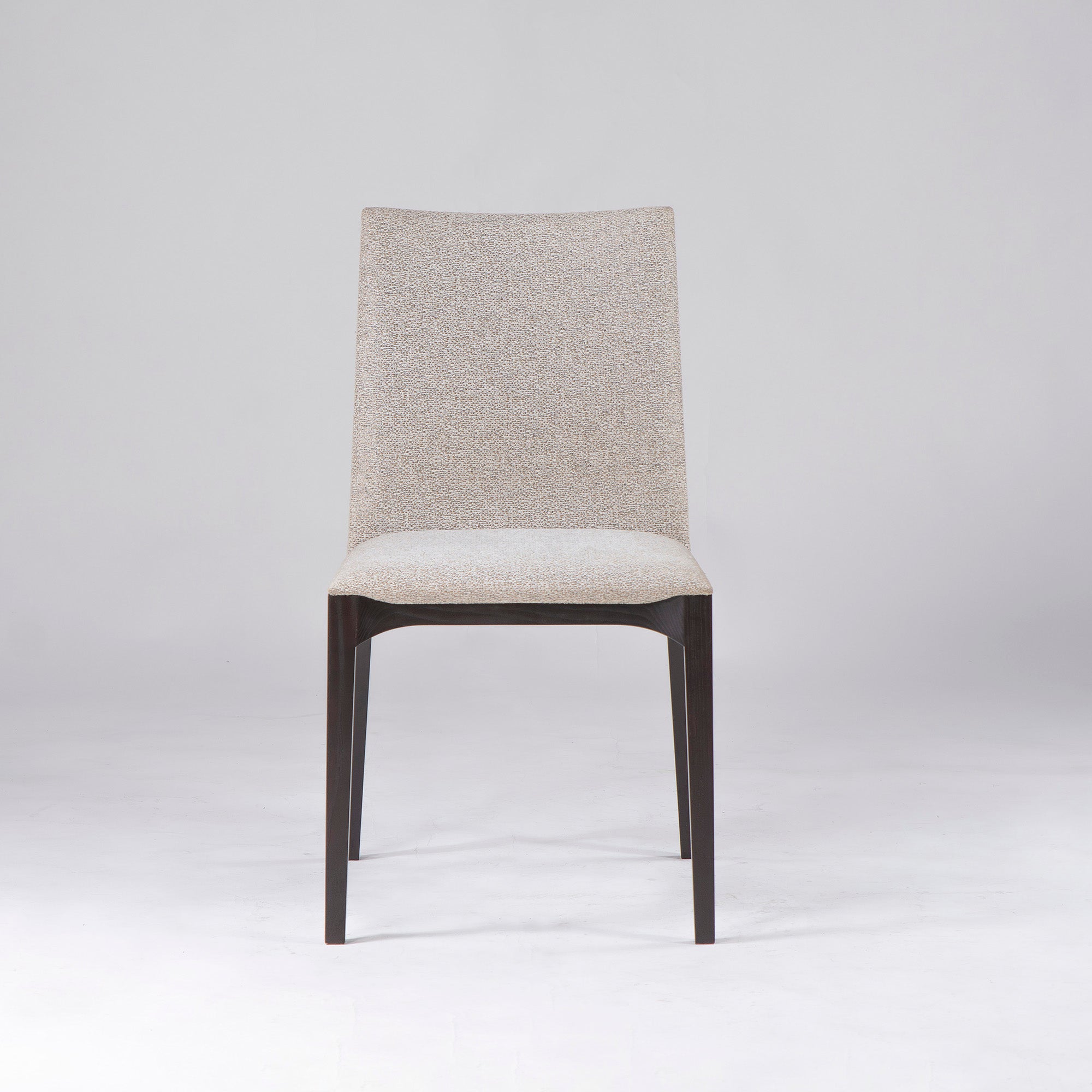 Cassina IXC. LINE armless dining chair (4) in ash wood and fabric, Italian modern luxury design