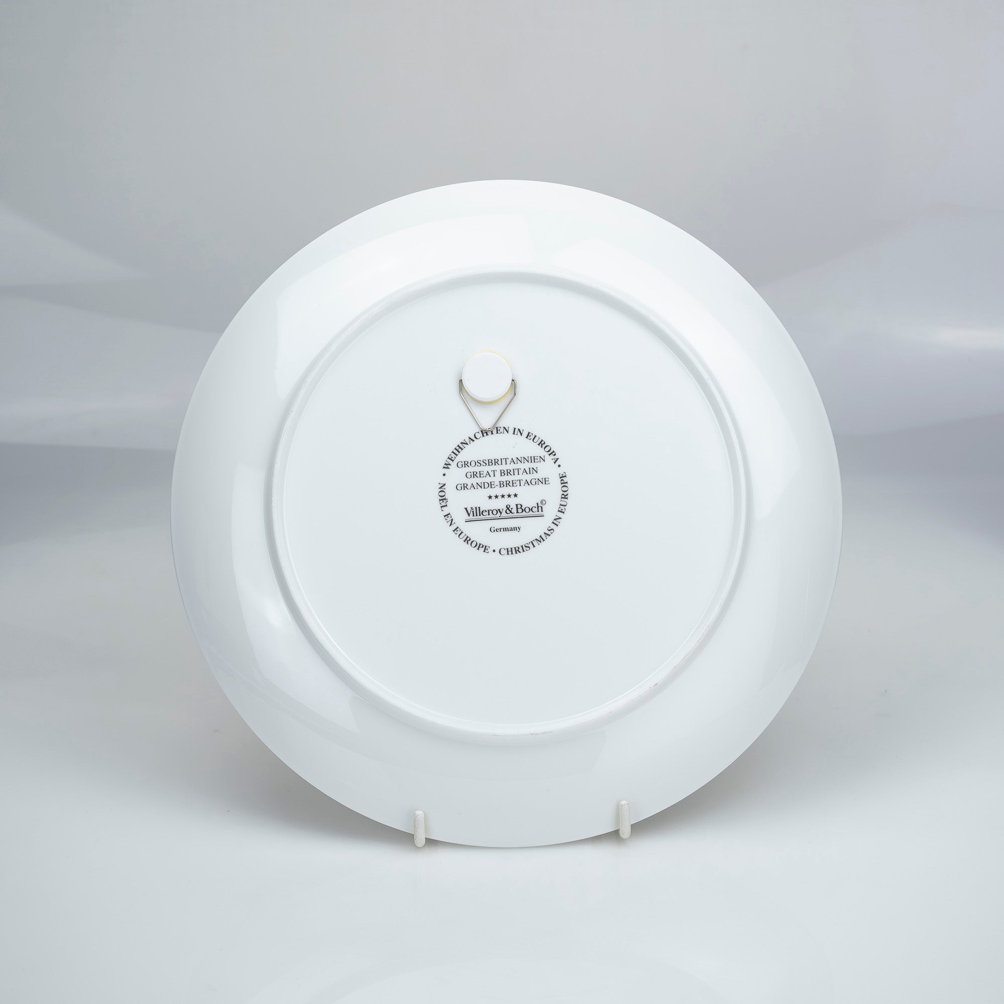 ビレロイ＆ボッホ Villeroy&Boch 壁掛け 飾り皿 「クリスマス イン ヨーロッパ イギリス」 27cm 箱付 ウォールプレート インテリア雑貨