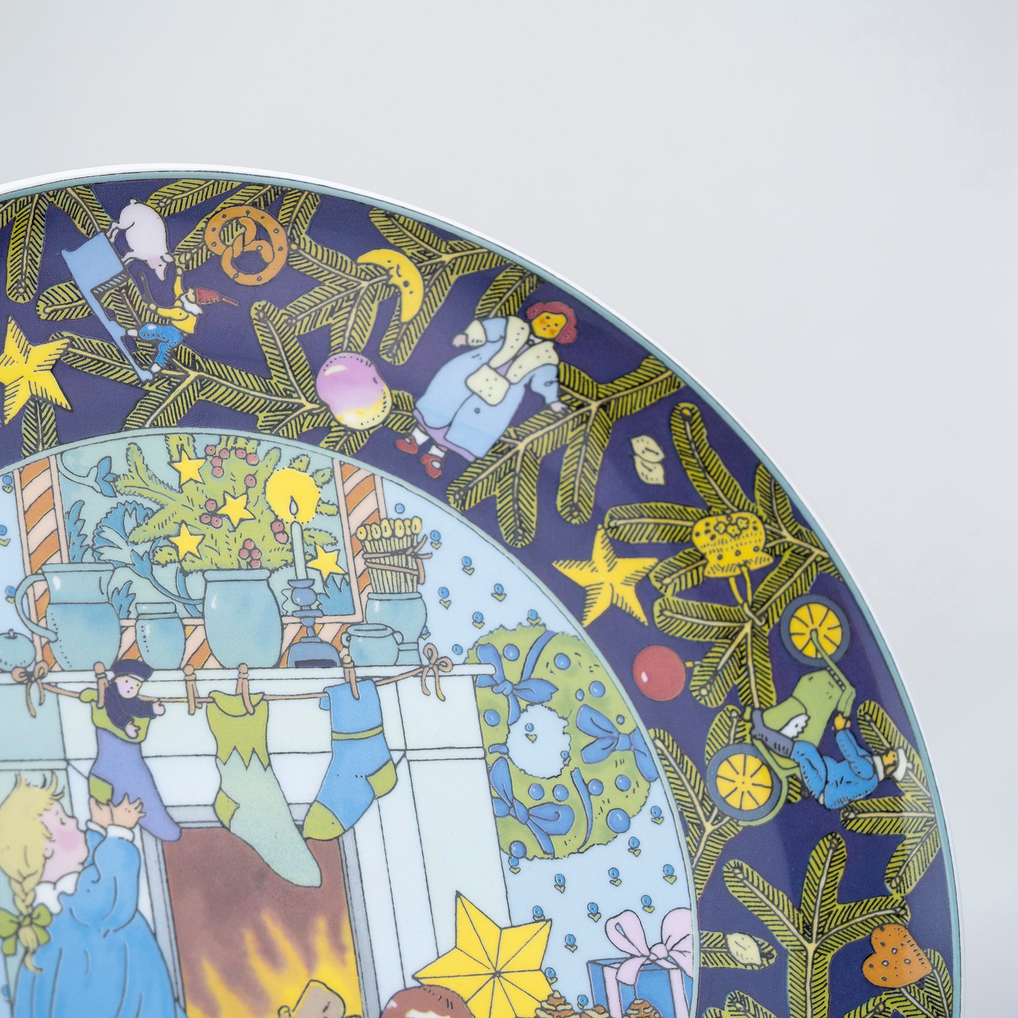 ビレロイ＆ボッホ Villeroy&Boch 壁掛け 飾り皿 「クリスマス イン ヨーロッパ イギリス」 27cm 箱付 ウォールプレート インテリア雑貨