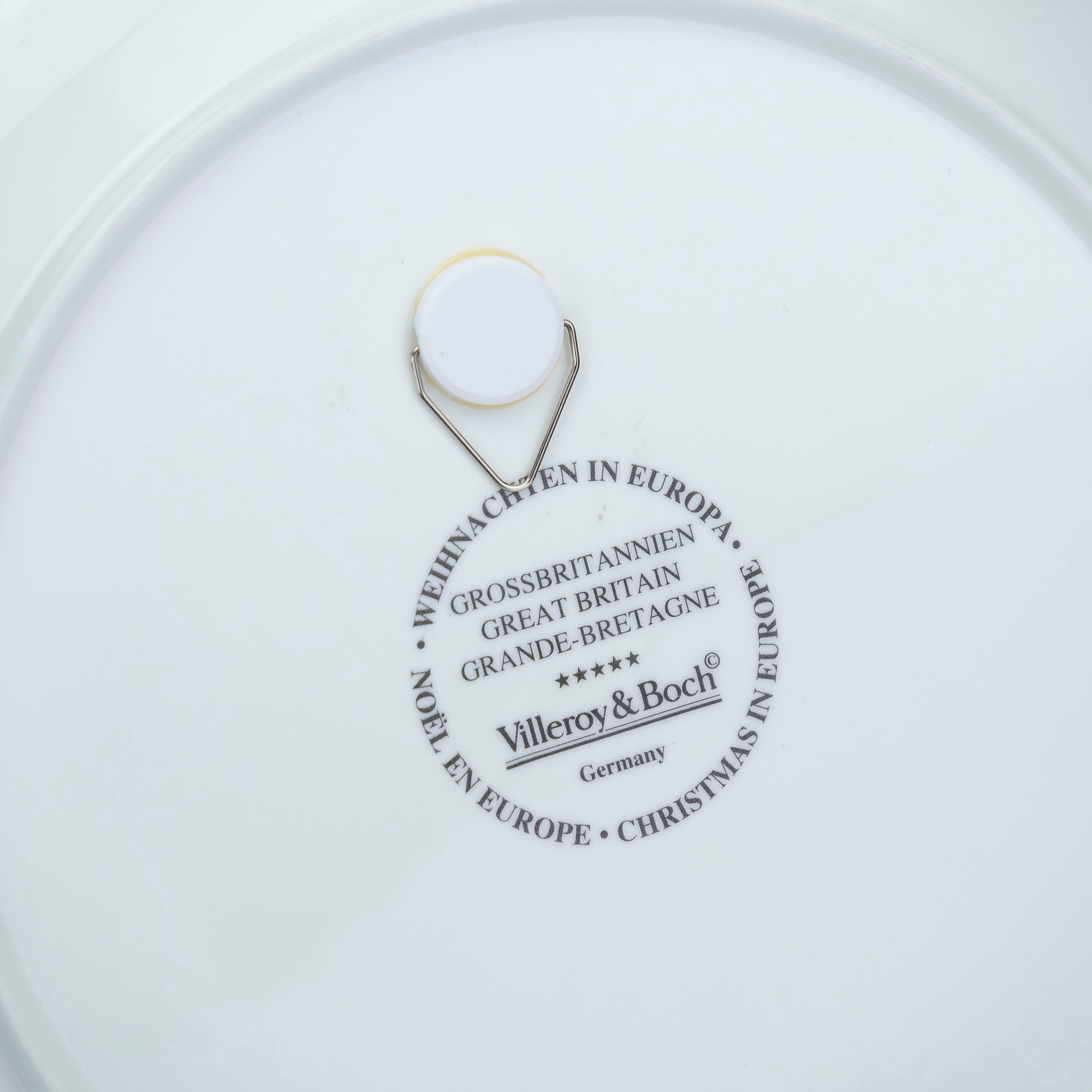 ビレロイ＆ボッホ Villeroy&Boch 壁掛け 飾り皿 「クリスマス イン ヨーロッパ イギリス」 27cm 箱付 ウォールプレート インテリア雑貨