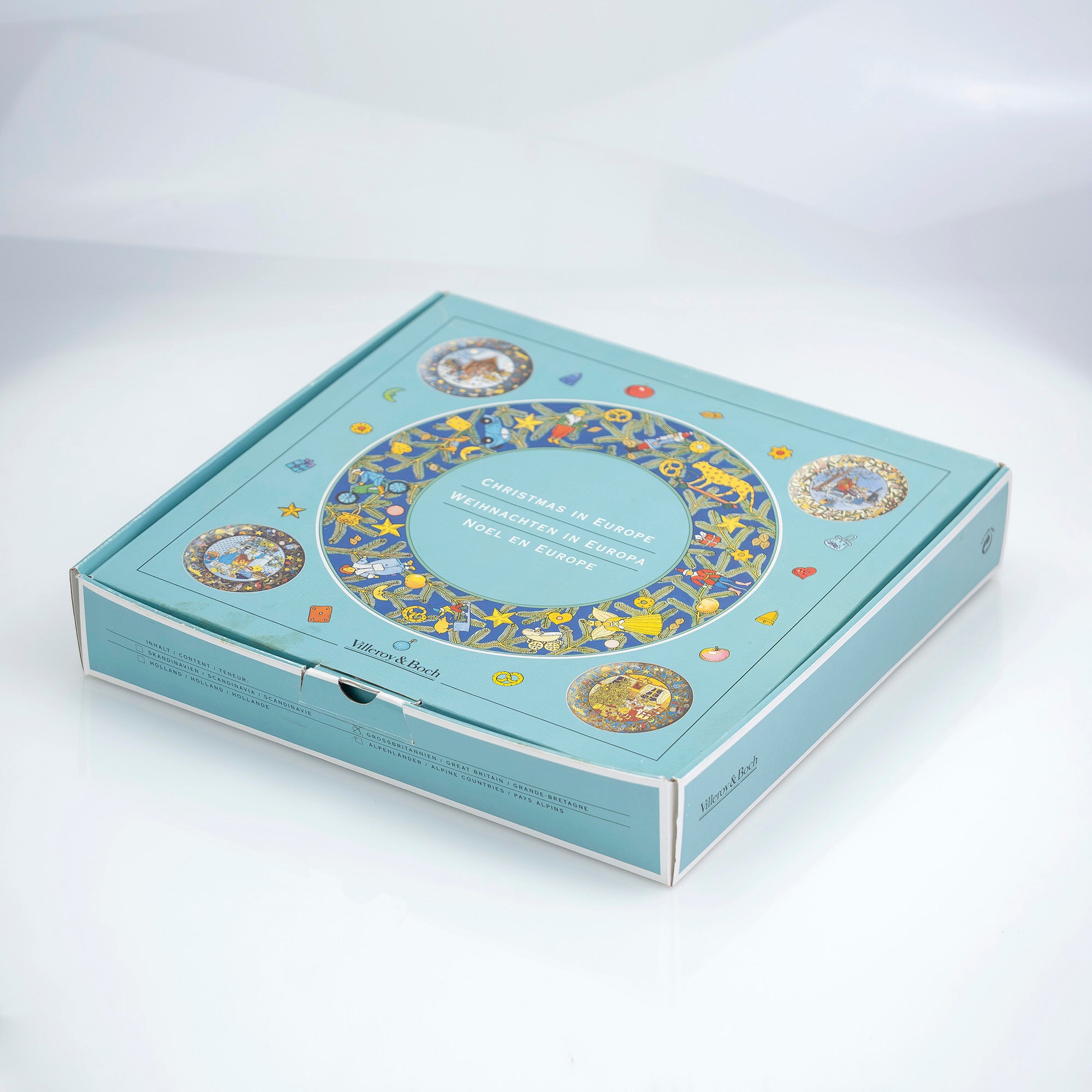 ビレロイ＆ボッホ Villeroy&Boch 壁掛け 飾り皿 「クリスマス イン ヨーロッパ イギリス」 27cm 箱付 ウォールプレート インテリア雑貨