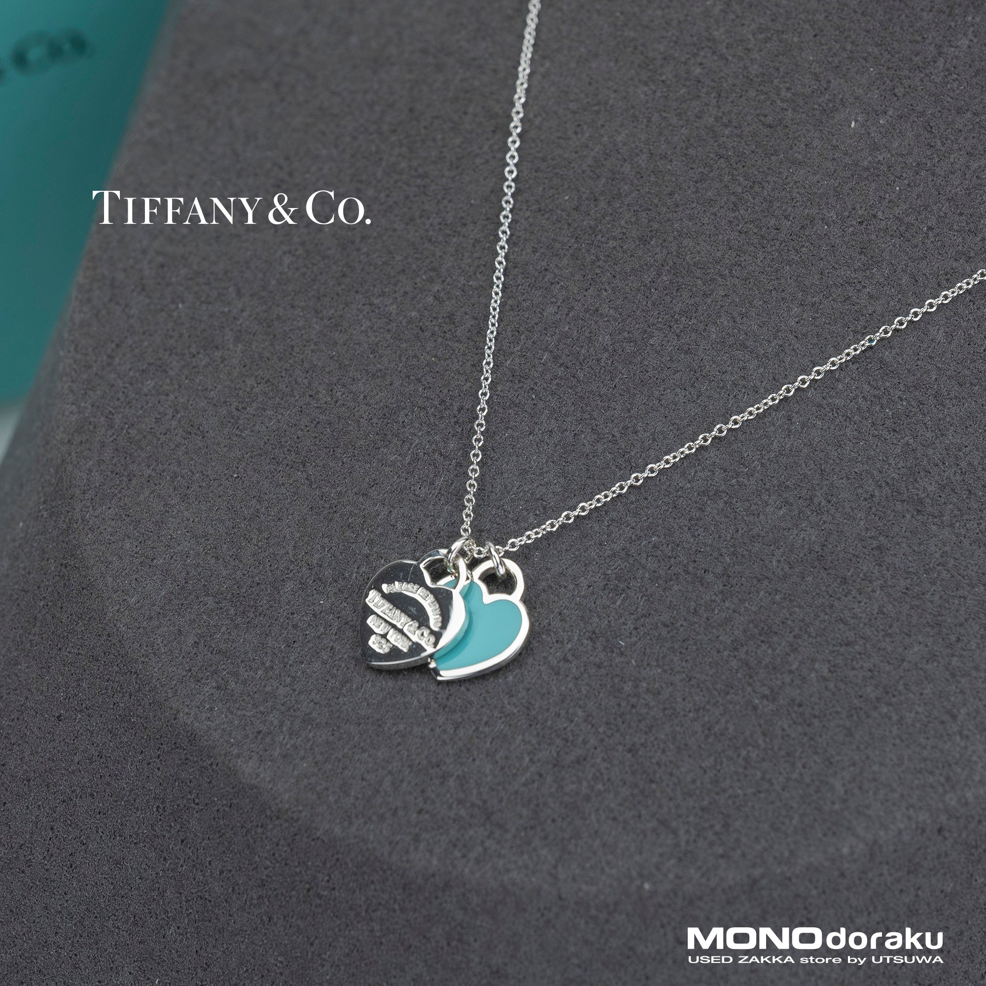 ティファニー TIFFANY & Co. リターントゥティファニー ダブルハートタグ ネックレス シルバー925 【箱・保存袋・リボン付】