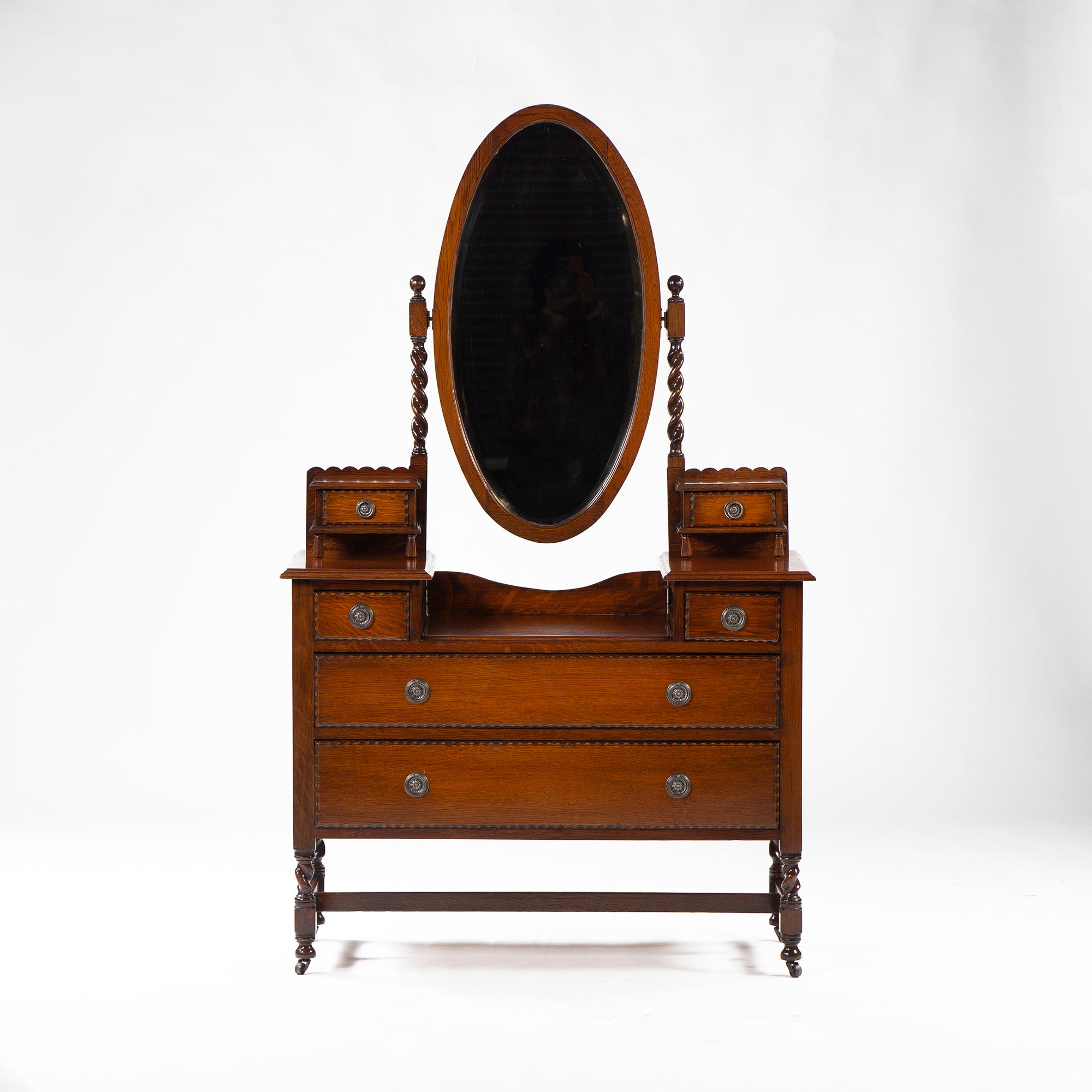 サイドボード ロイズアンティークス Lloyd’s Antiques ミラーバックサイドボード オーク材 英国アンティーク ドレッサー キャビネット