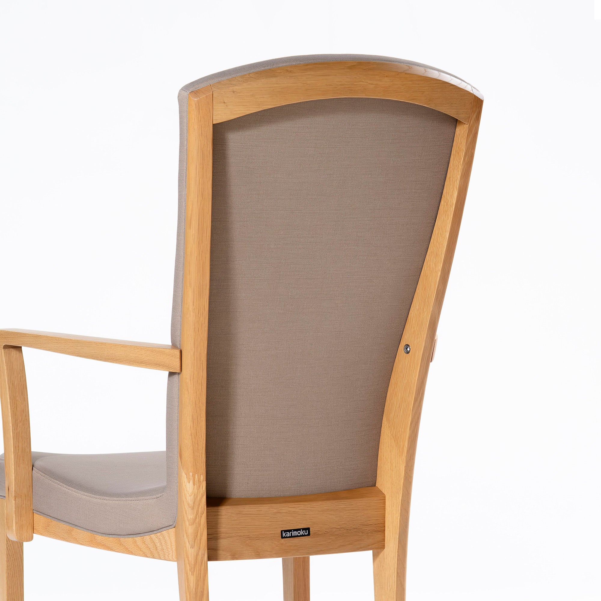 ダイニングチェア カリモク karimoku CT78 アームチェア ピュアオーク(1) オーク材 無垢材 合成皮革 和モダン クラシックモダン ハイバック