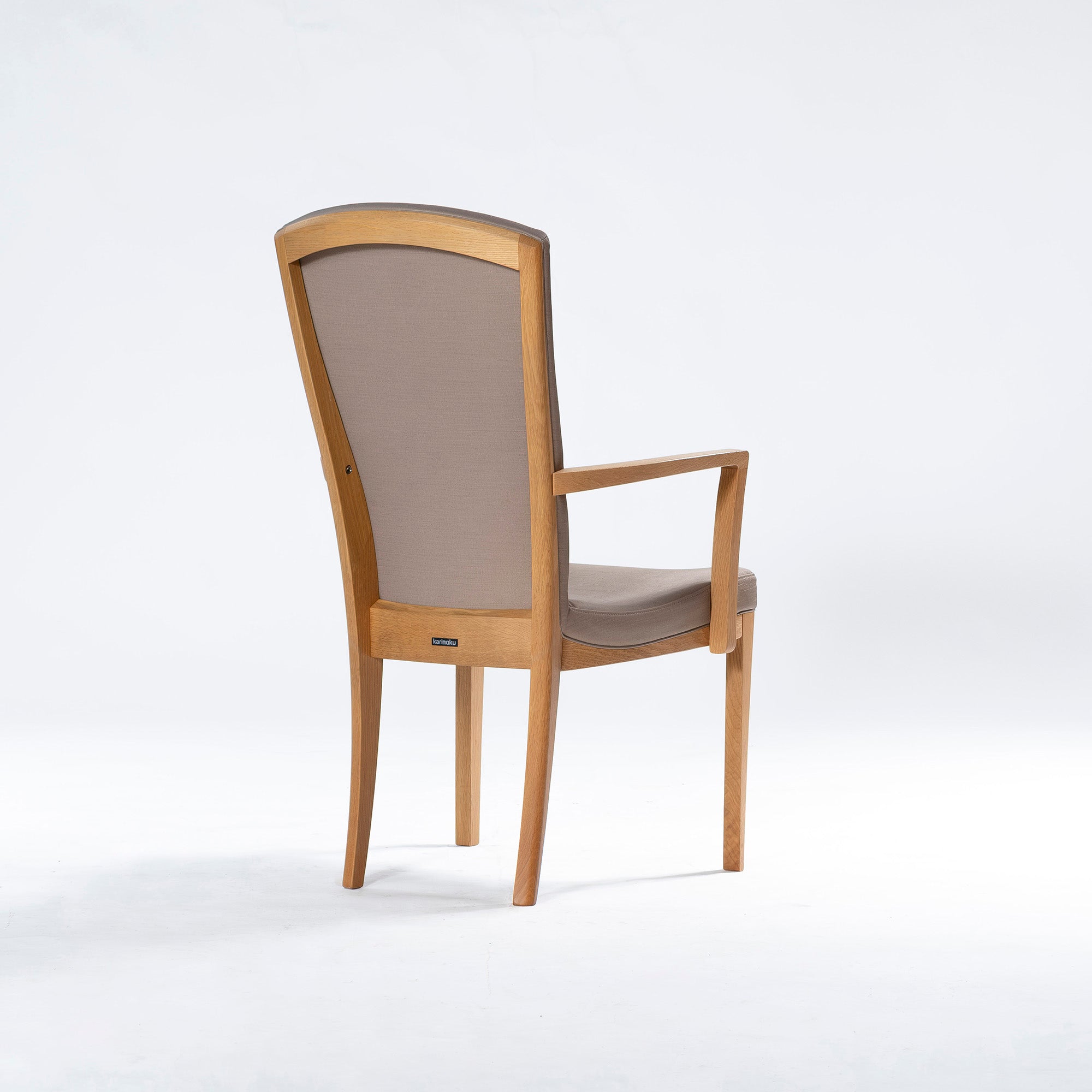 ダイニングチェア カリモク karimoku CT78 アームチェア ピュアオーク(2) オーク材 無垢材 合成皮革 和モダン クラシックモダン ハイバック