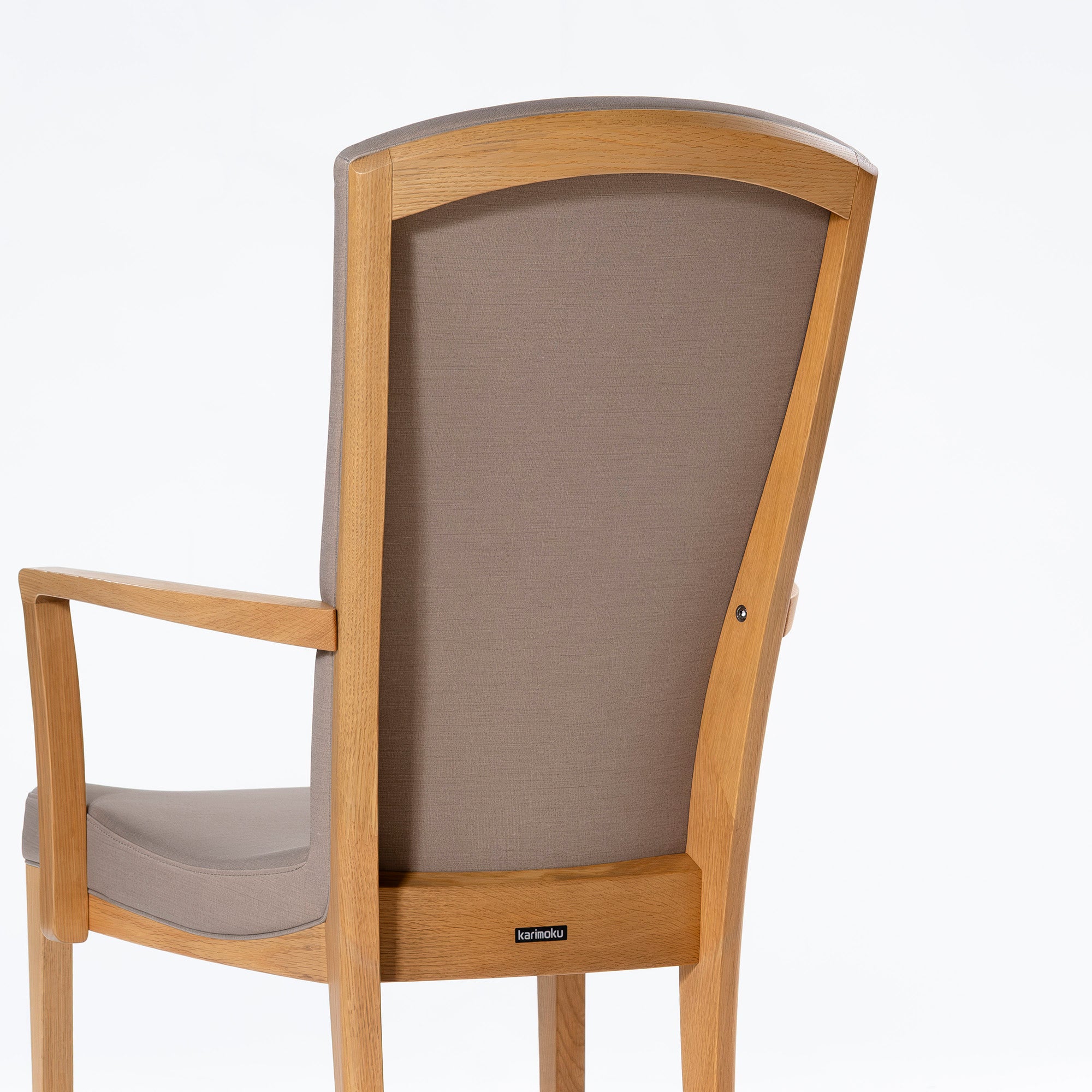 ダイニングチェア カリモク karimoku CT78 アームチェア ピュアオーク(2) オーク材 無垢材 合成皮革 和モダン クラシックモダン ハイバック