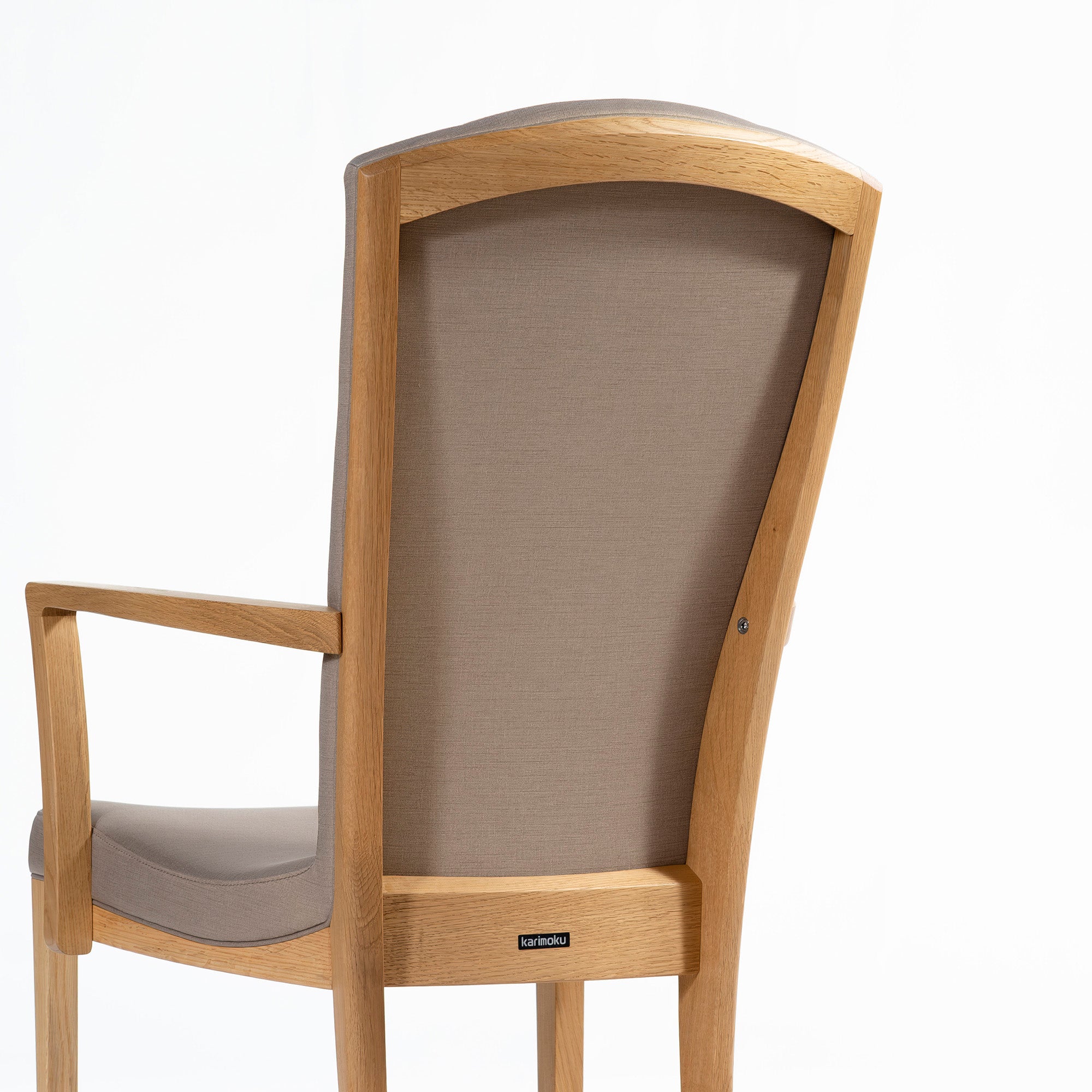 ダイニングチェア カリモク karimoku CT78 アームチェア ピュアオーク(3) オーク材 無垢材 合成皮革 和モダン クラシックモダン ハイバック