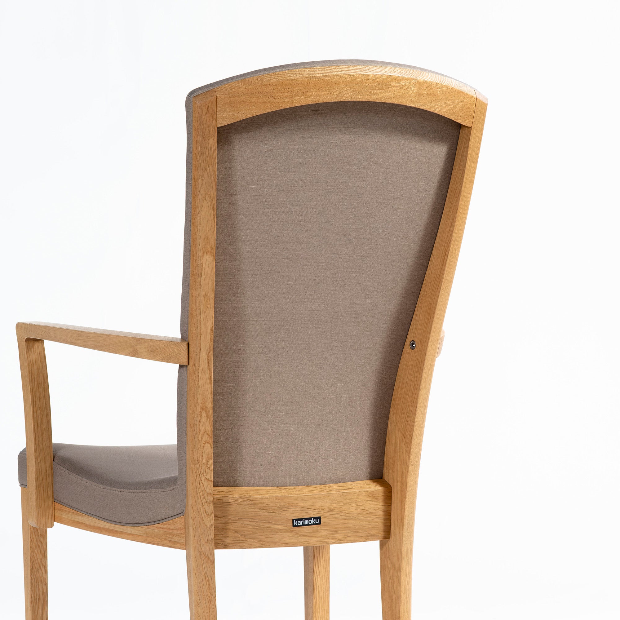 ダイニングチェア カリモク karimoku CT78 アームチェア ピュアオーク(4) オーク材 無垢材 合成皮革 和モダン クラシックモダン ハイバック