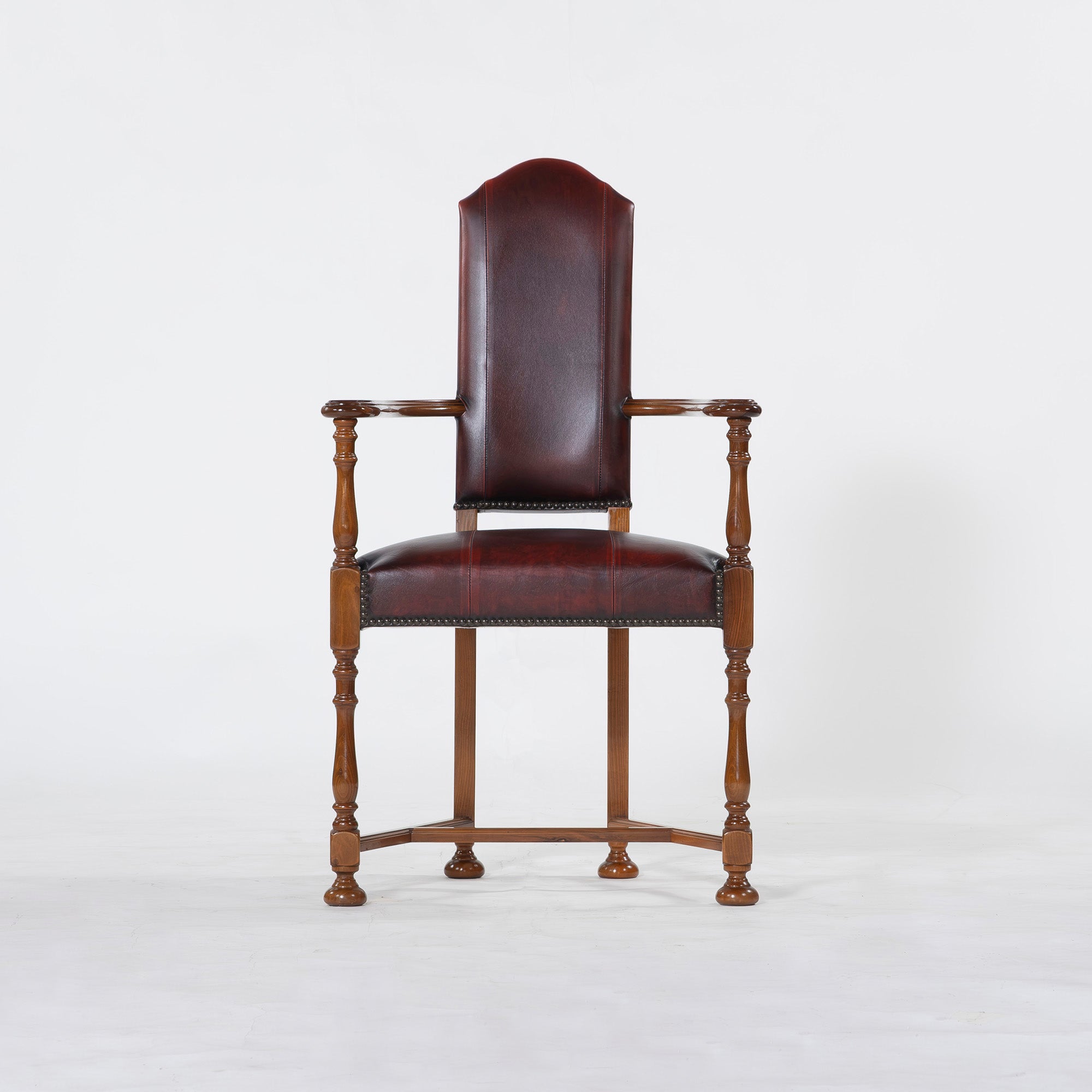 ダイニングチェア バロッサバレンティ VARO,S.A. VALENTI カクトワールチェア ウォールナット 本革(1) スペイン アームチェア アンティーク