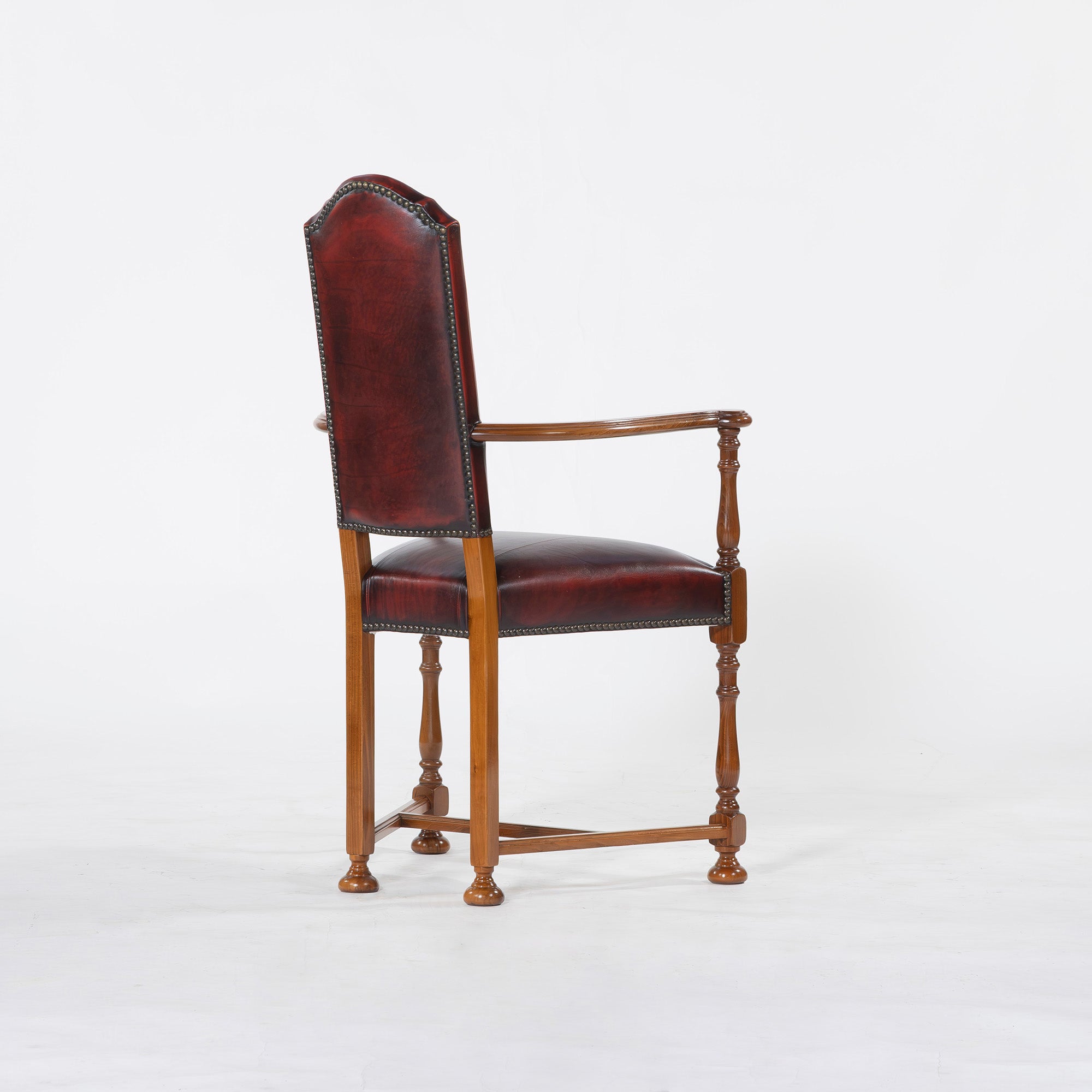 ダイニングチェア バロッサバレンティ VARO,S.A. VALENTI カクトワールチェア ウォールナット 本革(1) スペイン アームチェア アンティーク