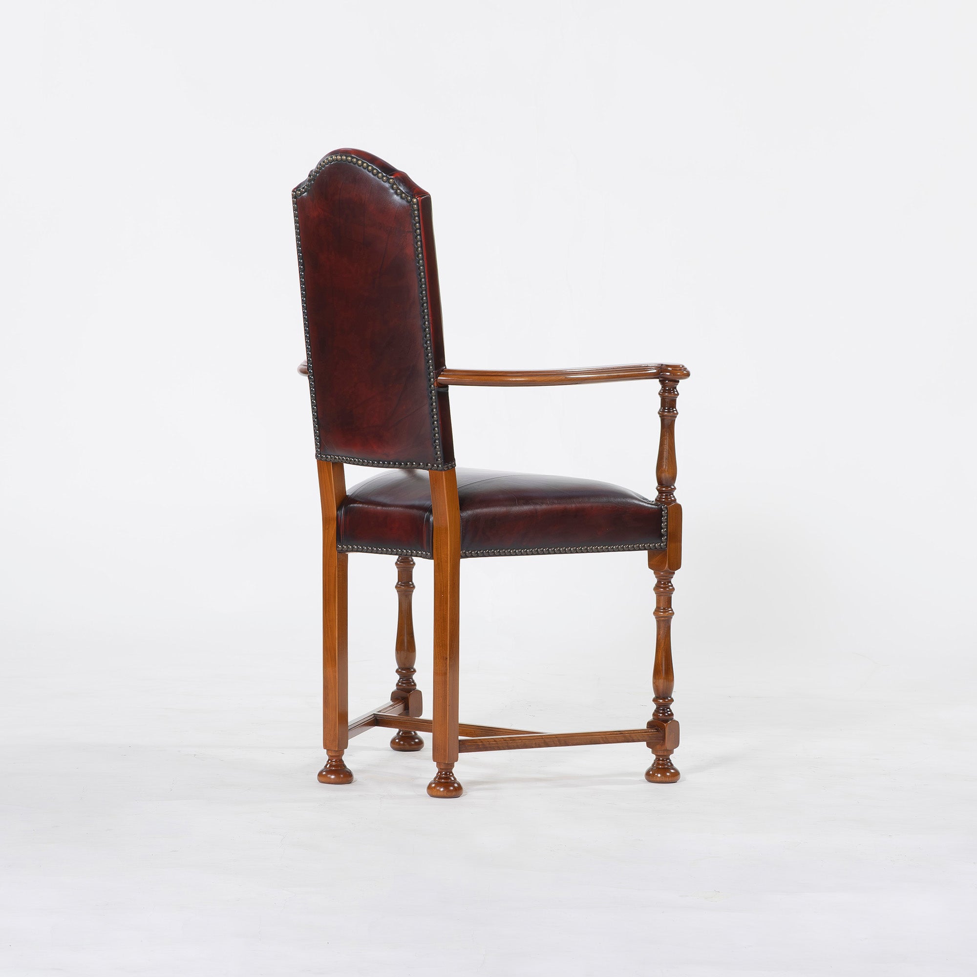 ダイニングチェア バロッサバレンティ VARO,S.A. VALENTI カクトワールチェア ウォールナット 本革(2) スペイン アームチェア アンティーク