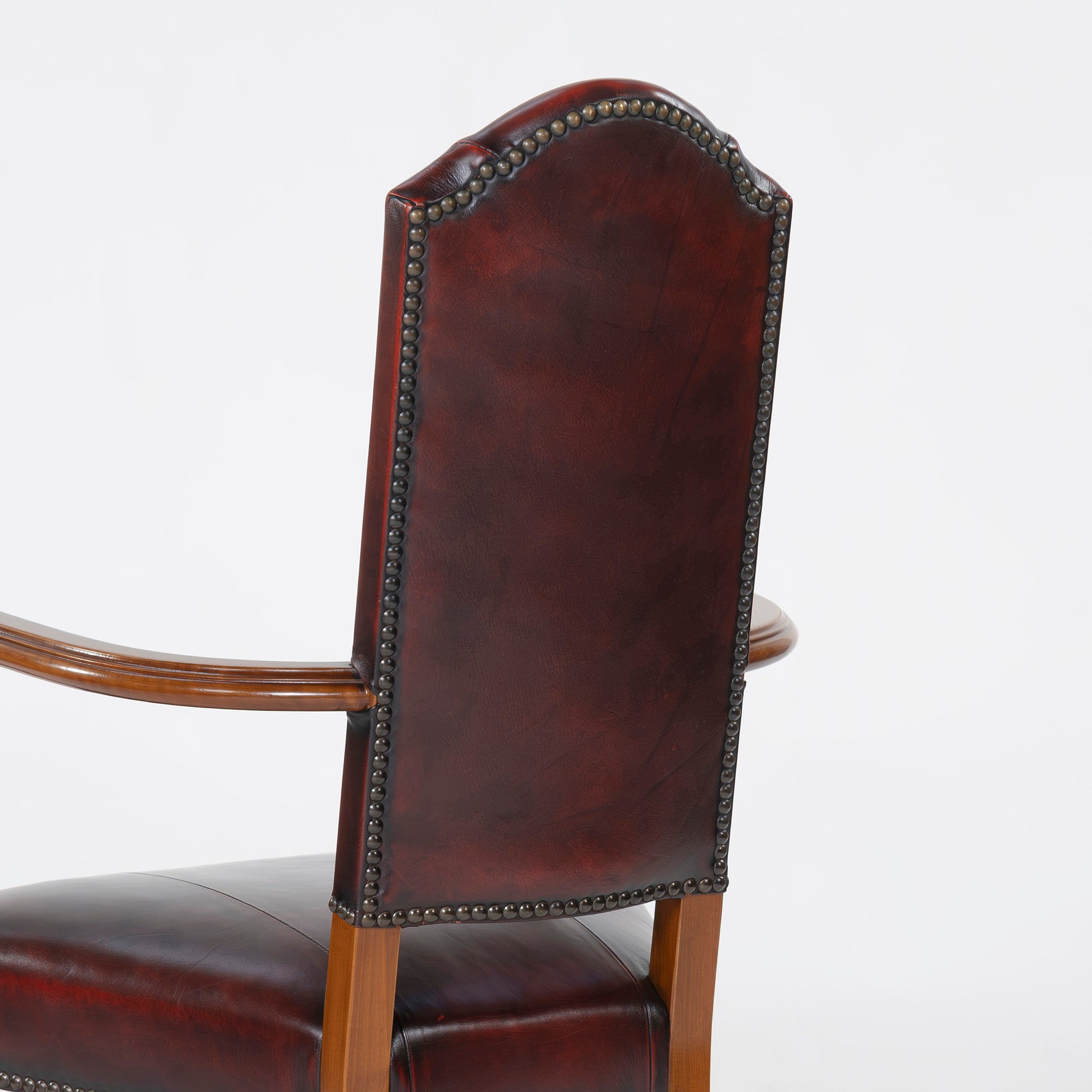 ダイニングチェア バロッサバレンティ VARO,S.A. VALENTI カクトワールチェア ウォールナット 本革(2) スペイン アームチェア アンティーク