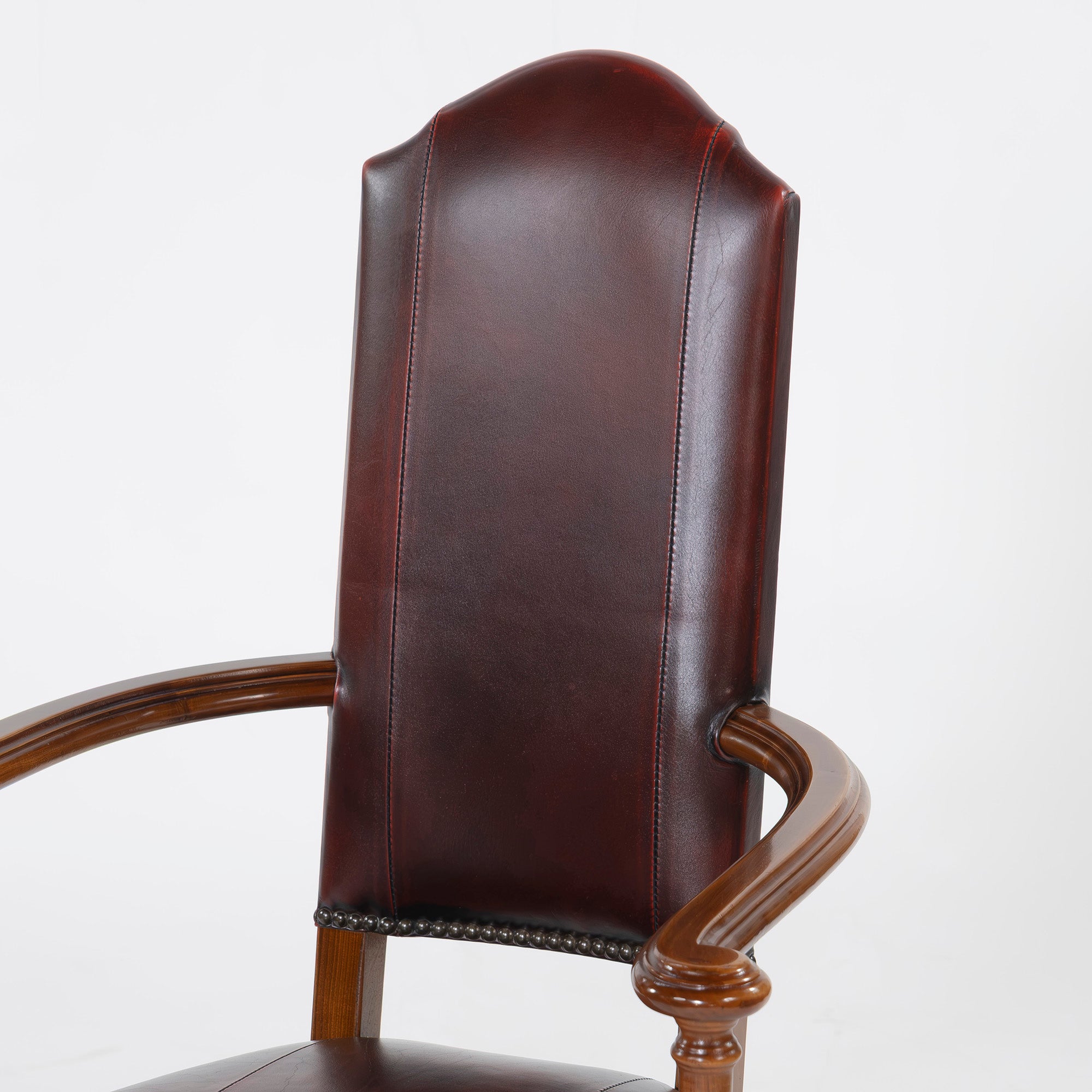 ダイニングチェア バロッサバレンティ VARO,S.A. VALENTI カクトワールチェア ウォールナット 本革(3) スペイン アームチェア アンティーク
