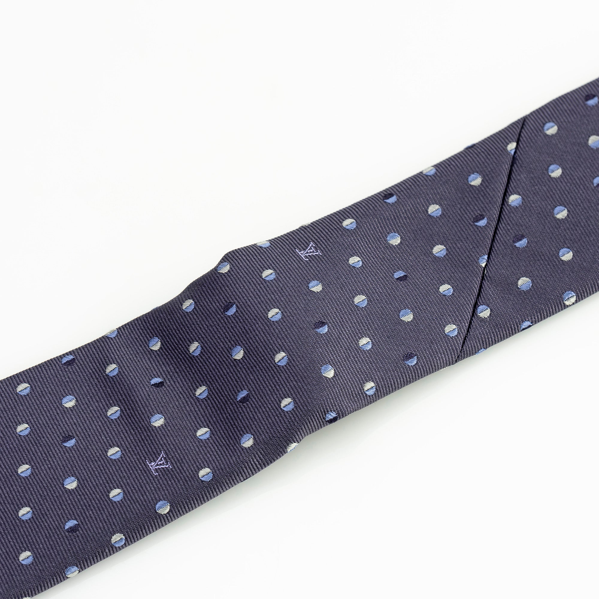 ルイヴィトン LOUIS VUITTON ネクタイ ドット柄 パープル系 モノグラム