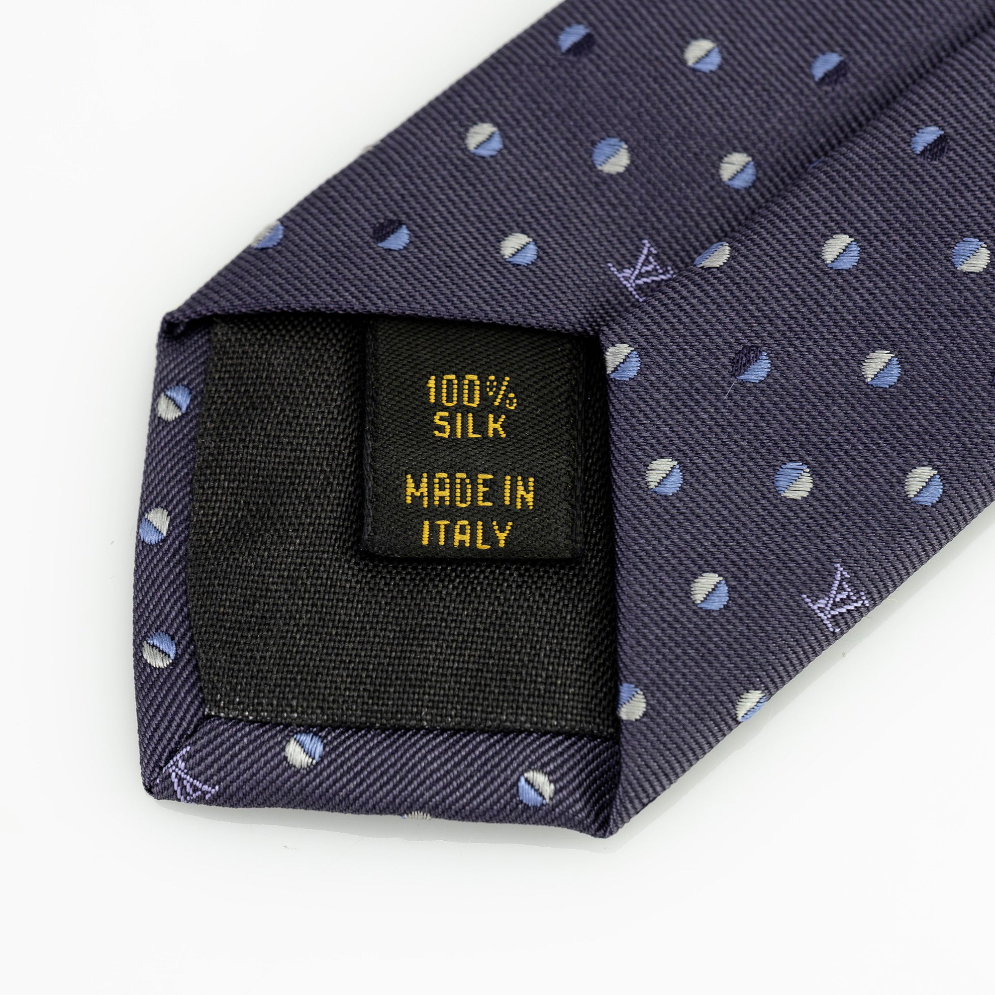 ルイヴィトン LOUIS VUITTON ネクタイ ドット柄 パープル系 モノグラム