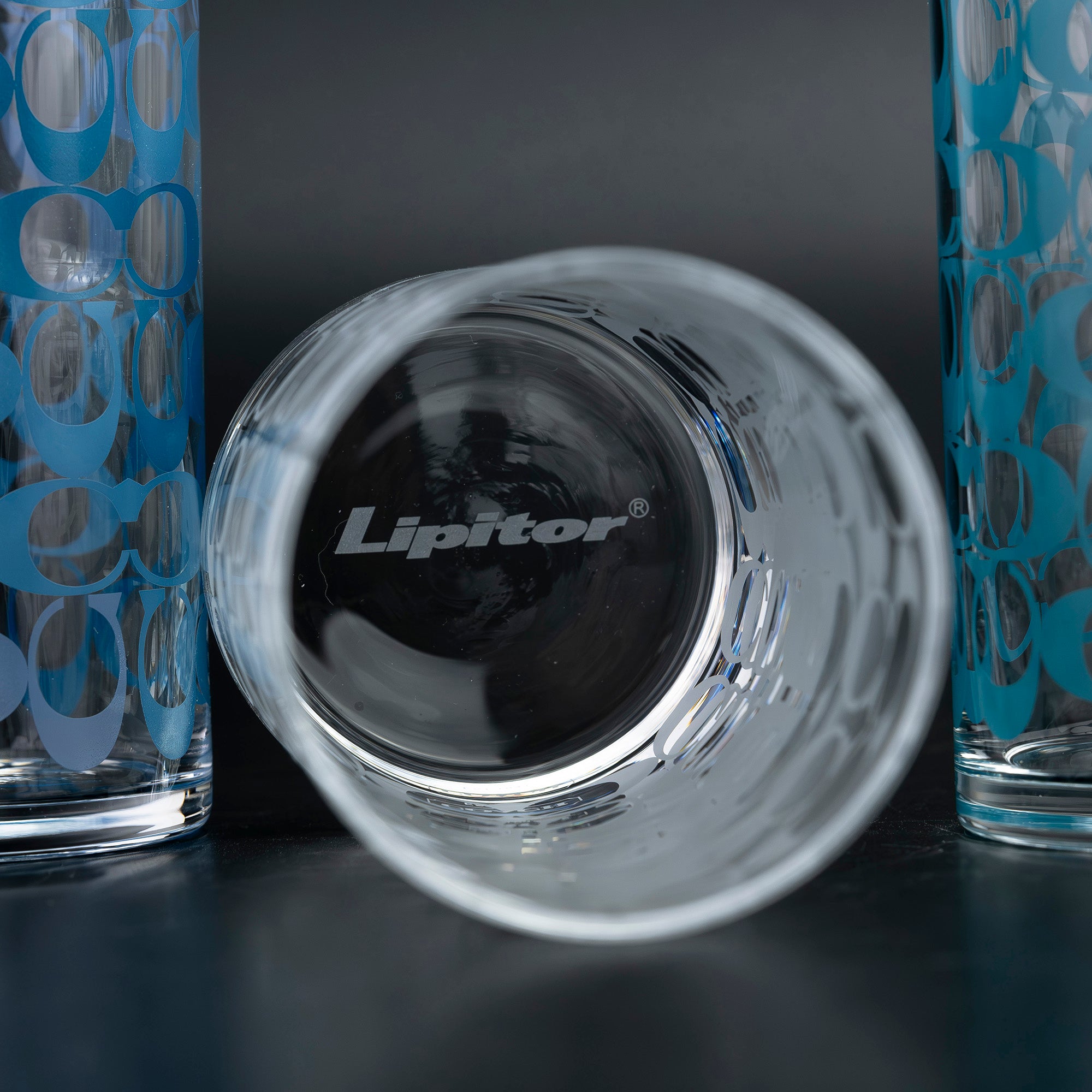 COACH Glass Set with Logo Design Tumbler, Available in 3 Colors, Novelty, Excellent Condition [Boxed]