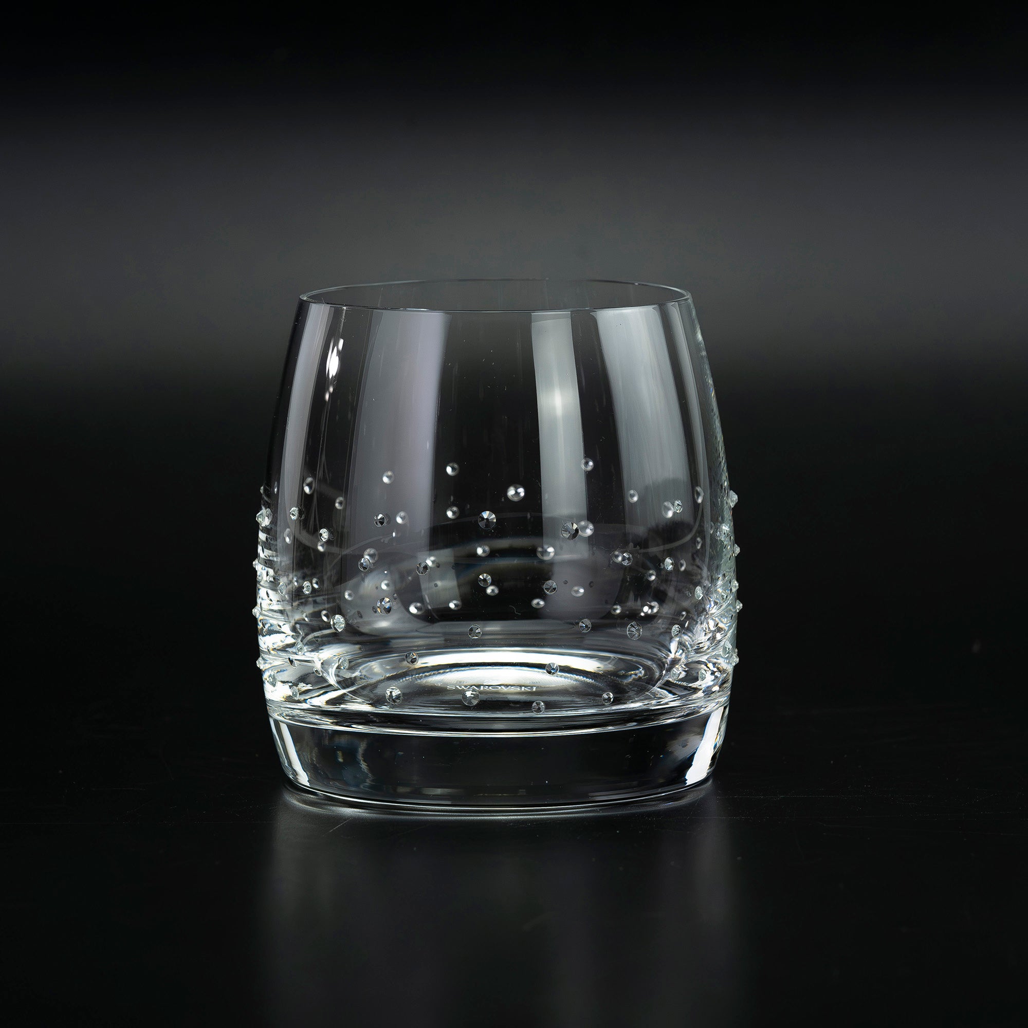 Swarovski Crystal Glass Tumbler Set of 2, Clear, Modern Design, Excellent Condition (Box Included)