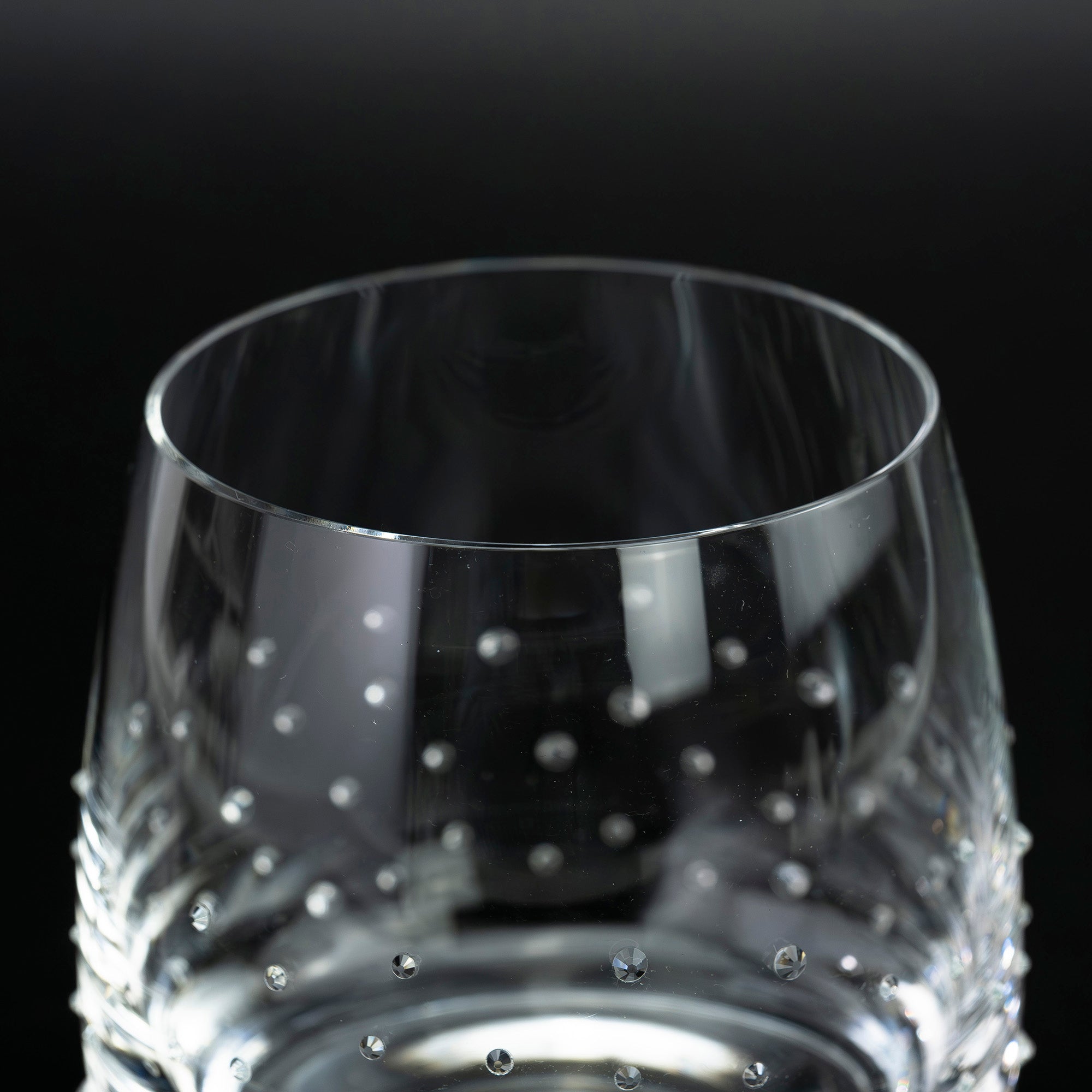 Swarovski Crystal Glass Tumbler Set of 2, Clear, Modern Design, Excellent Condition (Box Included)