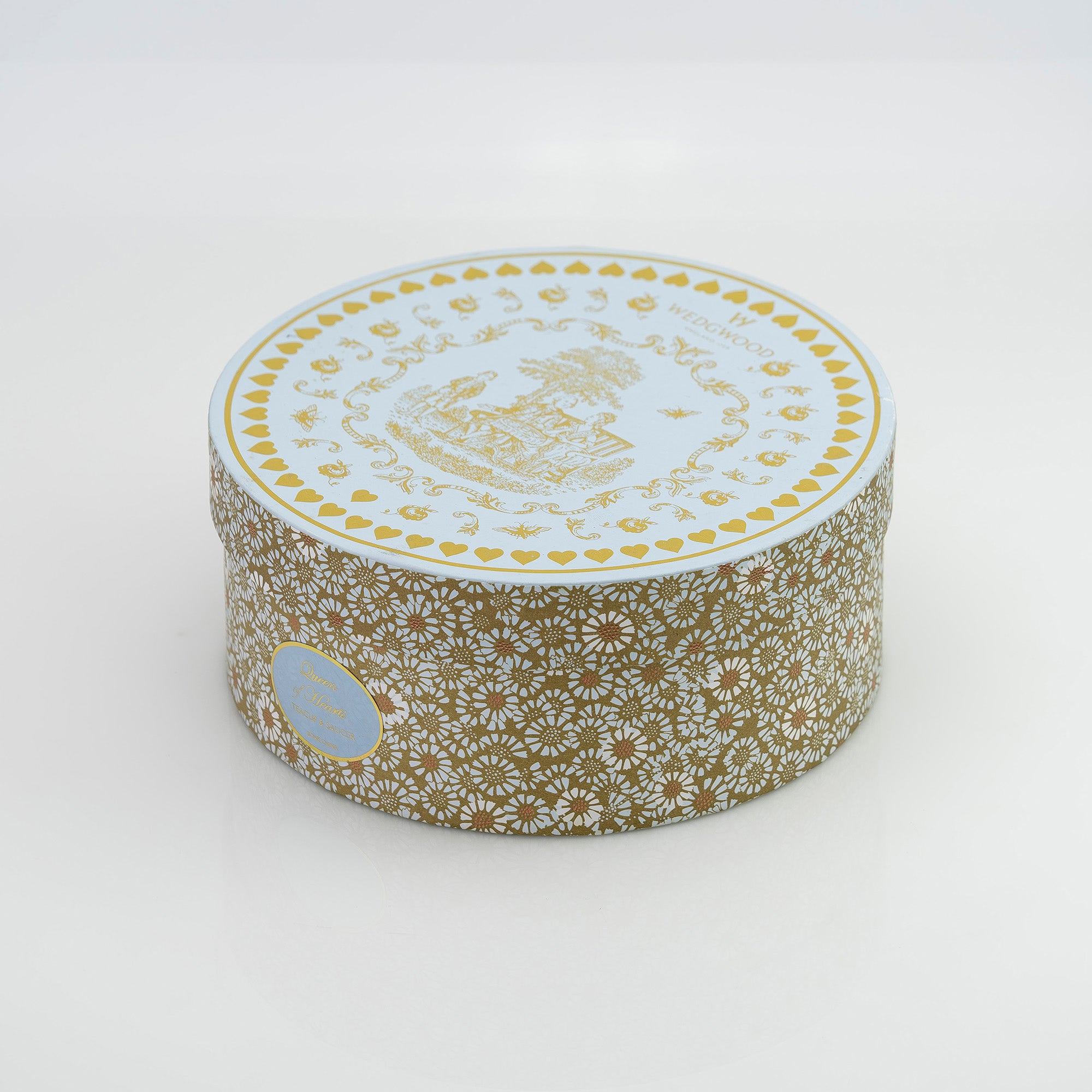 ウェッジウッド WEDGWOOD ハーレクインコレクション クイーンオブハート ティーカップ&ソーサー 廃盤品 希少【箱付】(1)