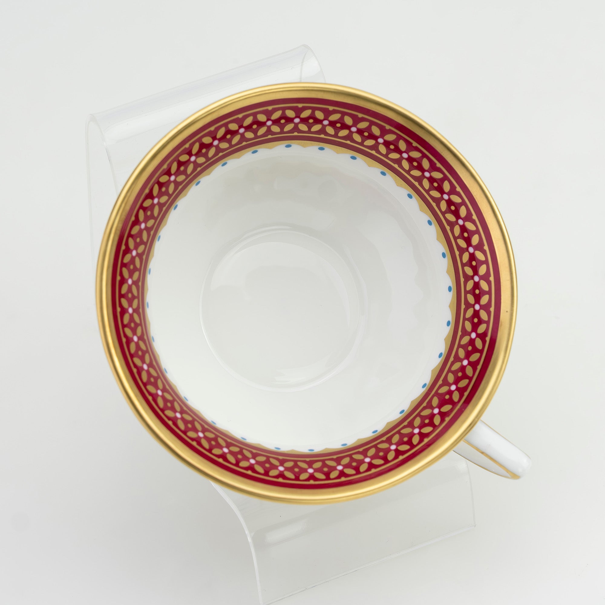 ウェッジウッド WEDGWOOD ハーレクインコレクション クイーンオブハート ティーカップ&ソーサー 廃盤品 希少【箱付】(1)