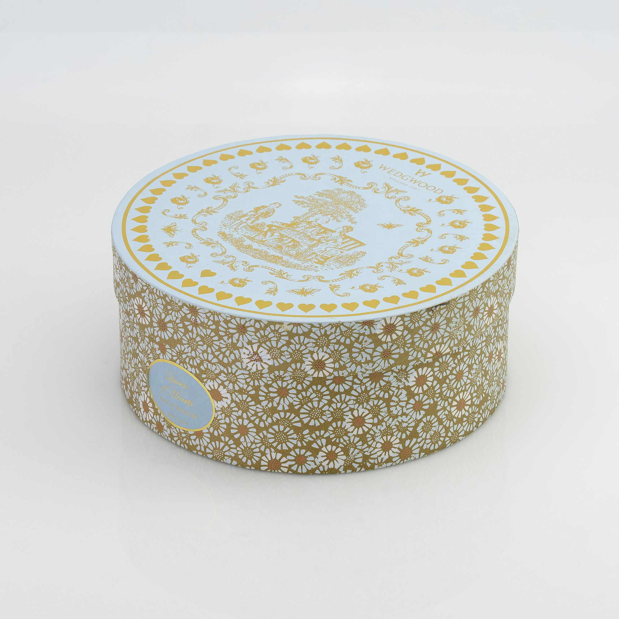 ウェッジウッド WEDGWOOD ハーレクインコレクション クイーンオブハート ティーカップ&ソーサー 廃盤品 希少【箱付】(2)