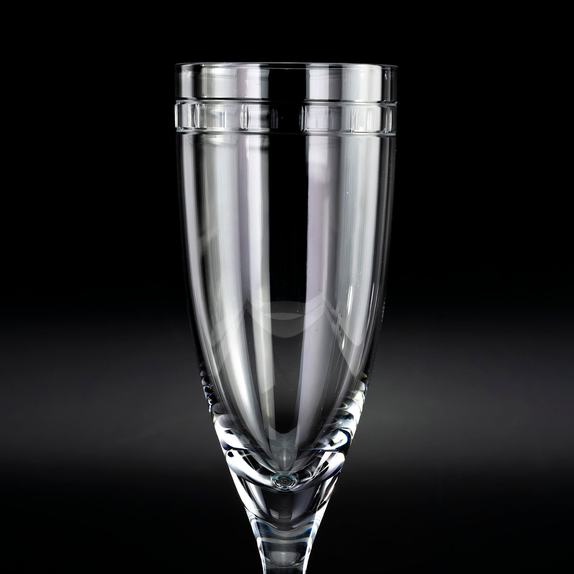 ティファニー TIFFANY＆Co. アトラス ピルスナーグラス ペア 日本製 クリスタル ローマ数字カット ガラス ビアグラス 【箱付】(2)