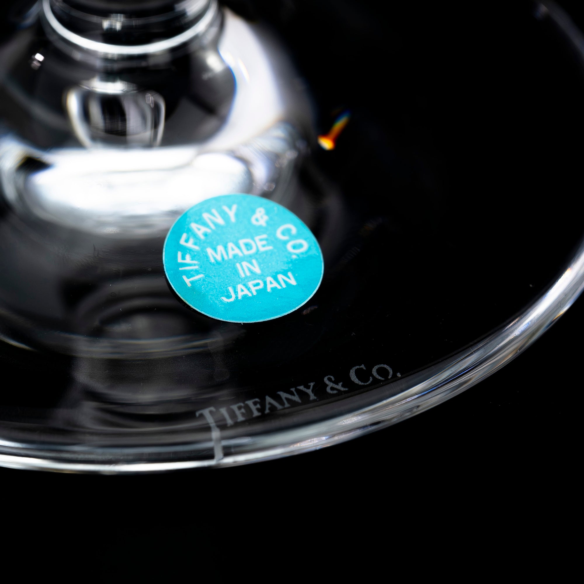 ティファニー TIFFANY＆Co. アトラス ピルスナーグラス ペア 日本製 クリスタル ローマ数字カット ガラス ビアグラス 【箱付】(2)