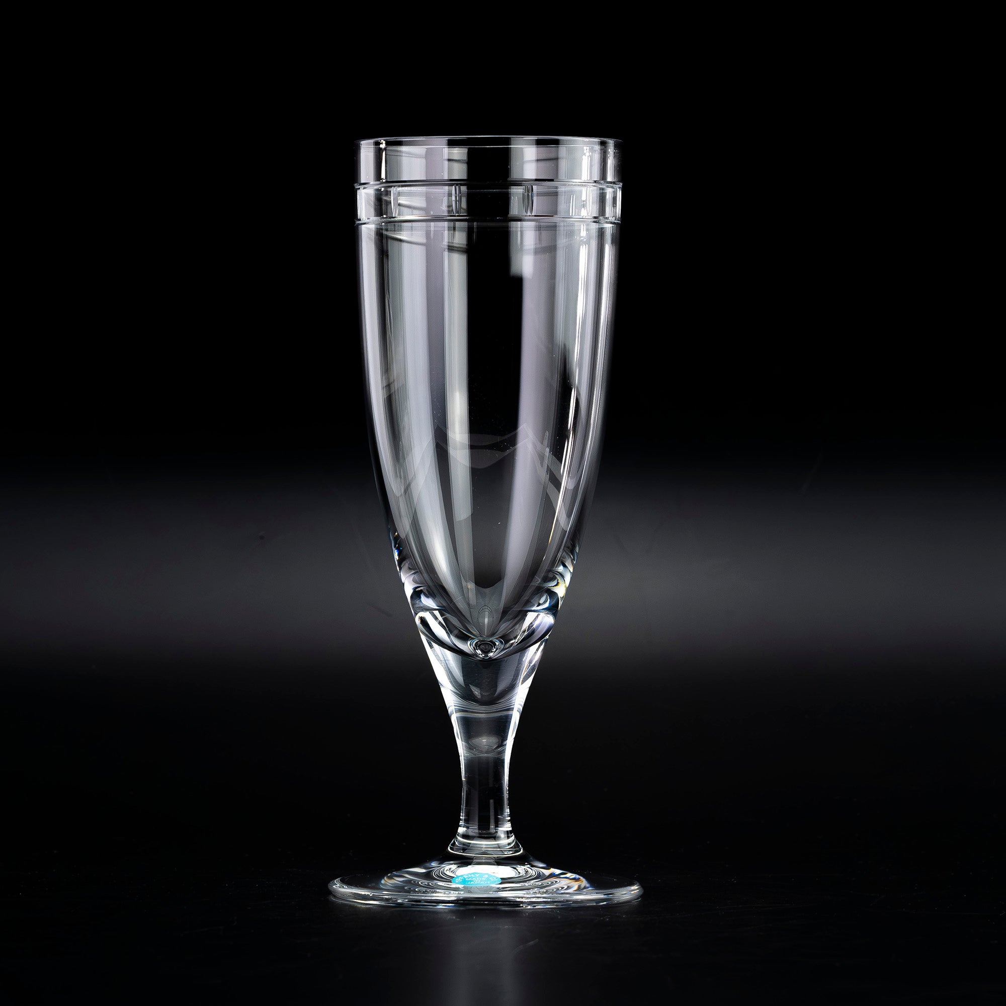 Tiffany &amp; Co. Atlas Pilsner Glasses, Pair, Made in Japan, Crystal with Roman Numerals, Beer Glasses [Boxed] (3)