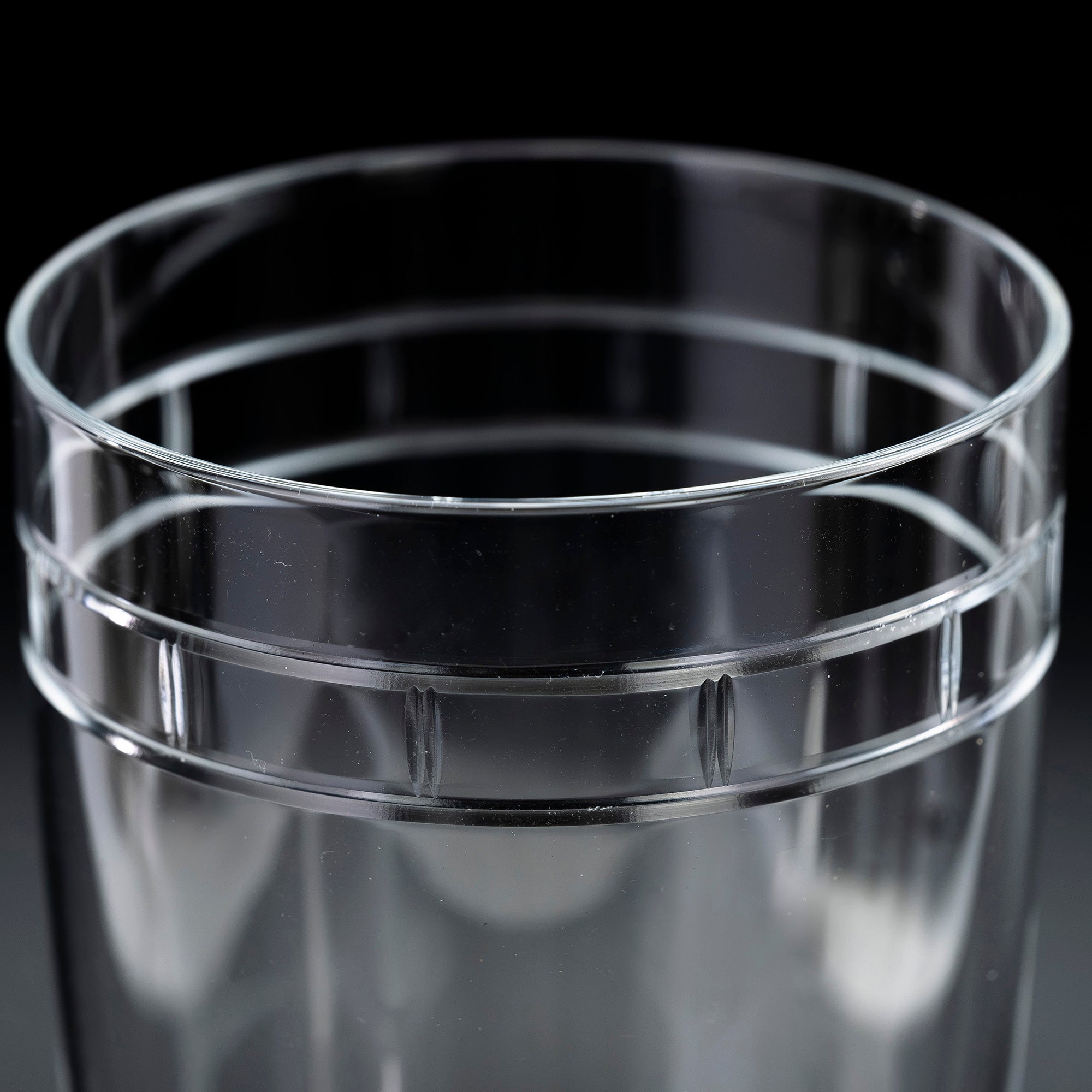 Tiffany &amp; Co. Atlas Pilsner Glasses, Pair, Made in Japan, Crystal with Roman Numerals, Beer Glasses [Boxed] (3)