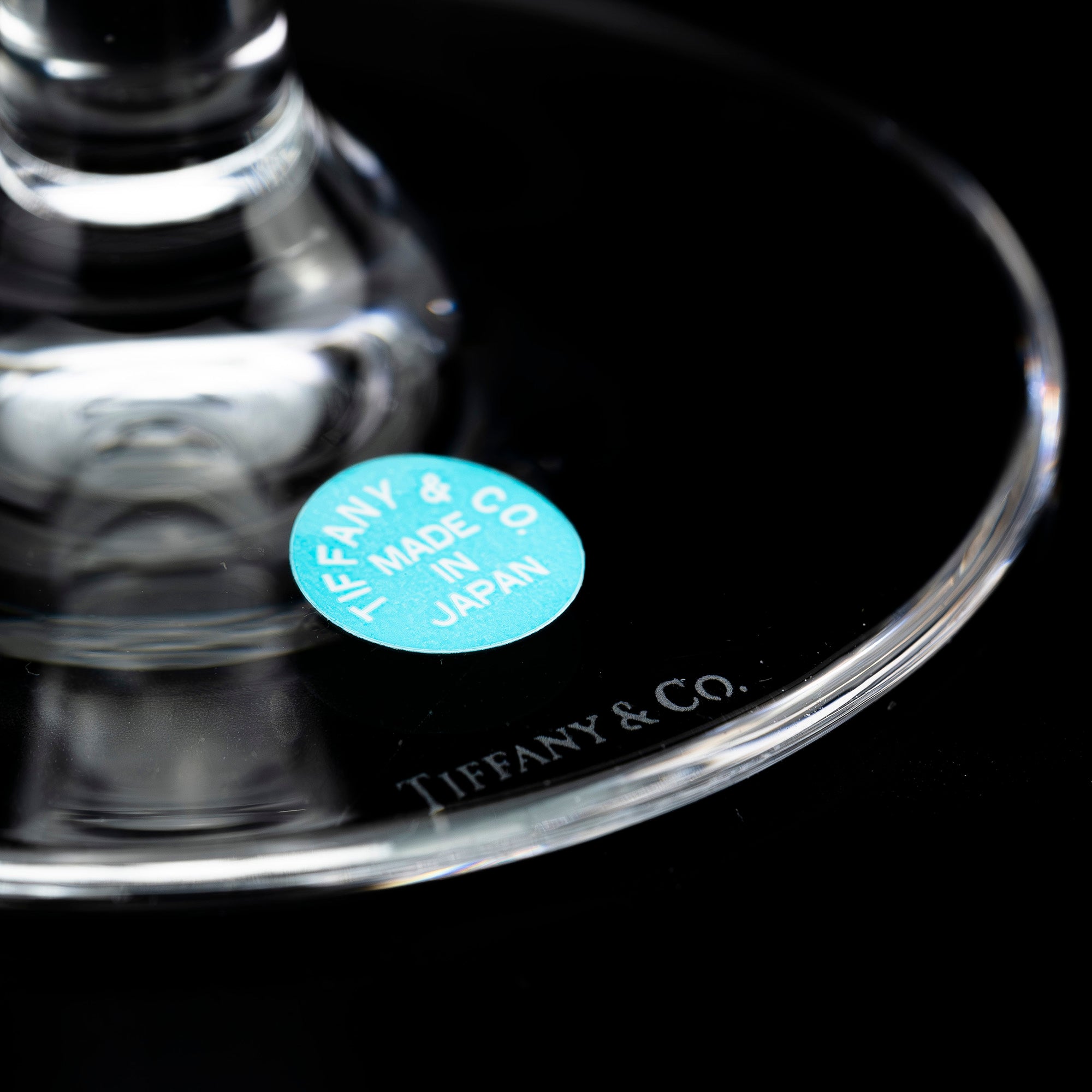 Tiffany &amp; Co. Atlas Pilsner Glasses, Pair, Made in Japan, Crystal with Roman Numerals, Beer Glasses [Boxed] (3)