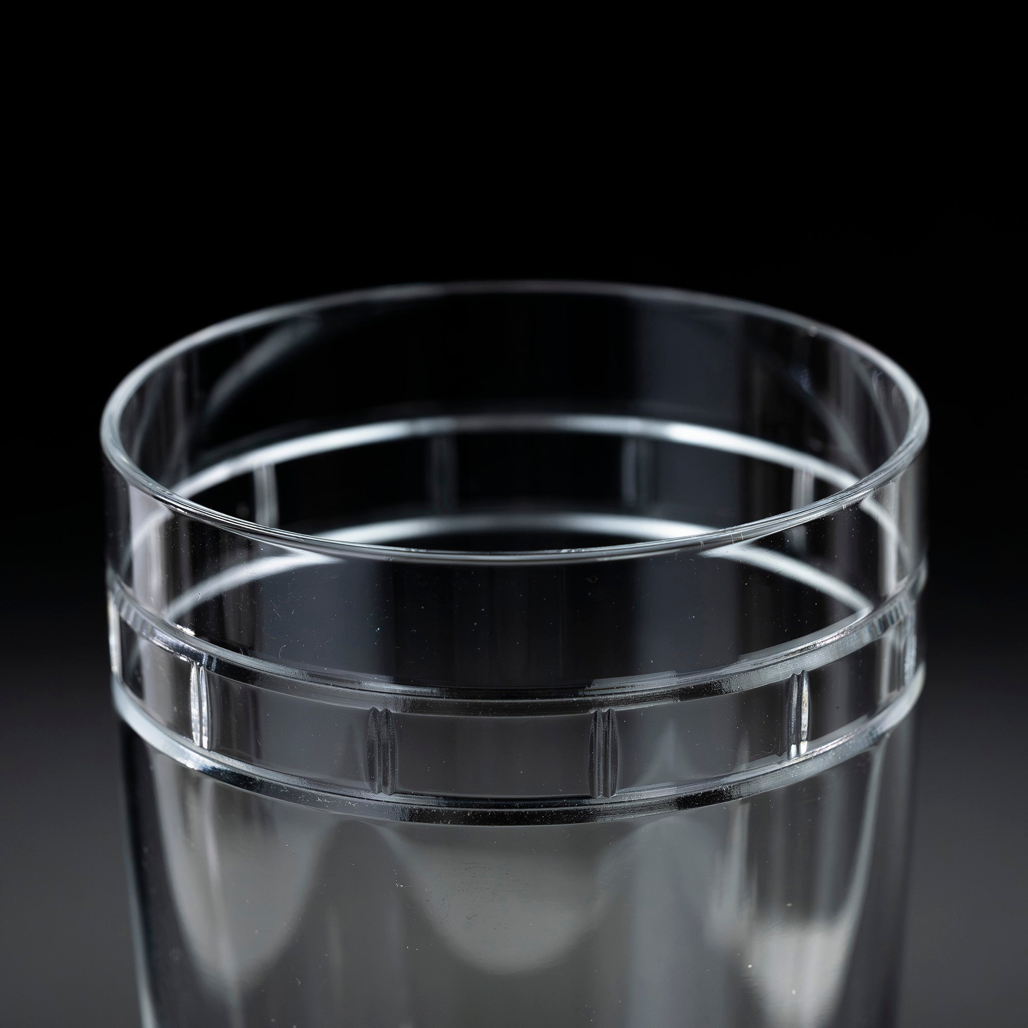 ティファニー TIFFANY＆Co. アトラス ピルスナーグラス ペア 日本製 クリスタル ローマ数字カット ガラス ビアグラス 【箱付】(4)