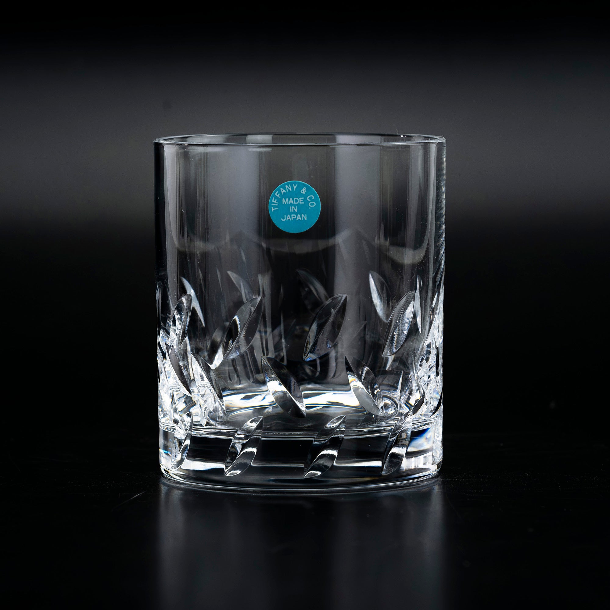 ティファニー TIFFANY＆Co.  ロックグラス ペア 日本製 クリスタル カットグラス タンブラー【箱付】